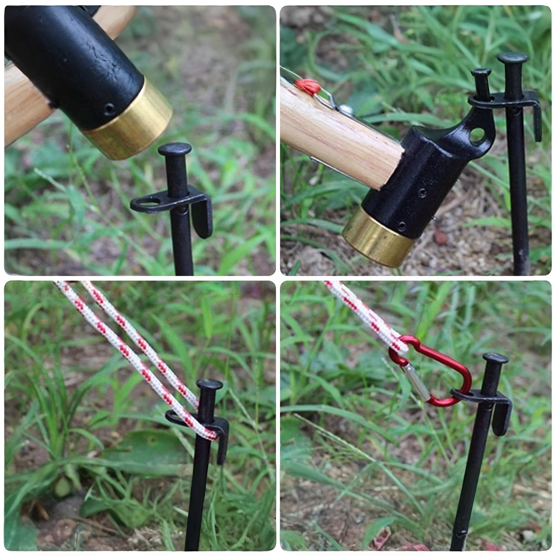 Heavy Duty Tent Pegs Gazebo Marquee Stakes 40cm - Set of 4 - Image 2
