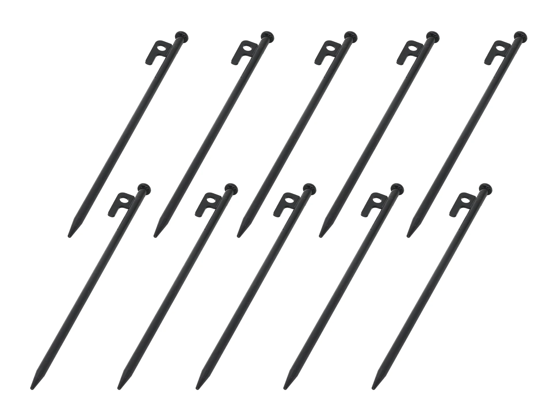 Heavy Duty Tent Stakes with Tent Ropes 30cm - Set of 10 - Image 2