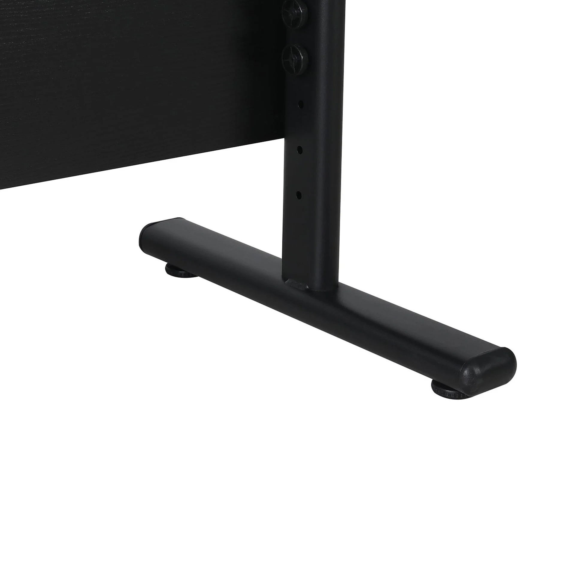 Hector 100cm Height-Adjustable Computer Desk - Black - Image 11