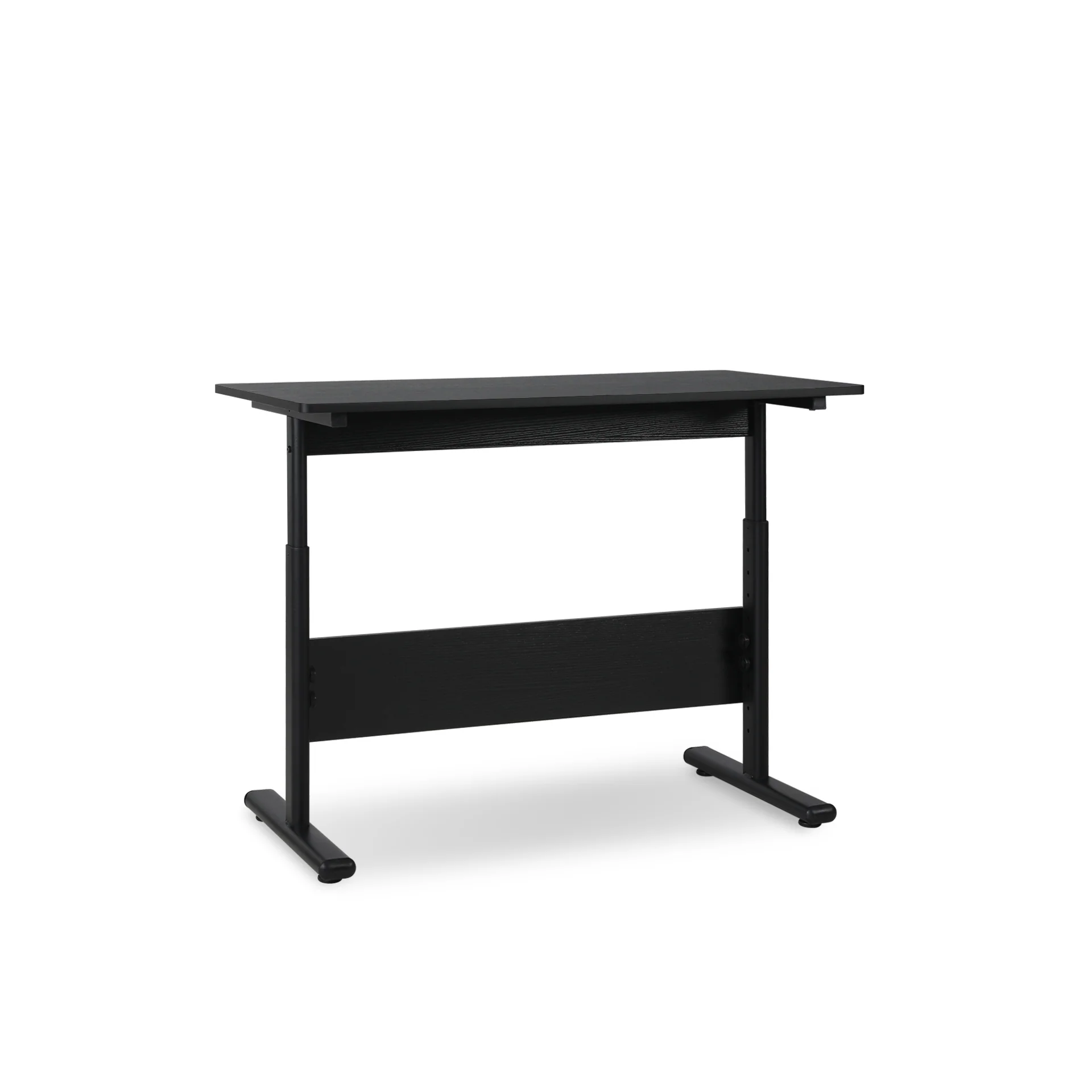 Hector 100cm Height-Adjustable Computer Desk - Black - Image 8