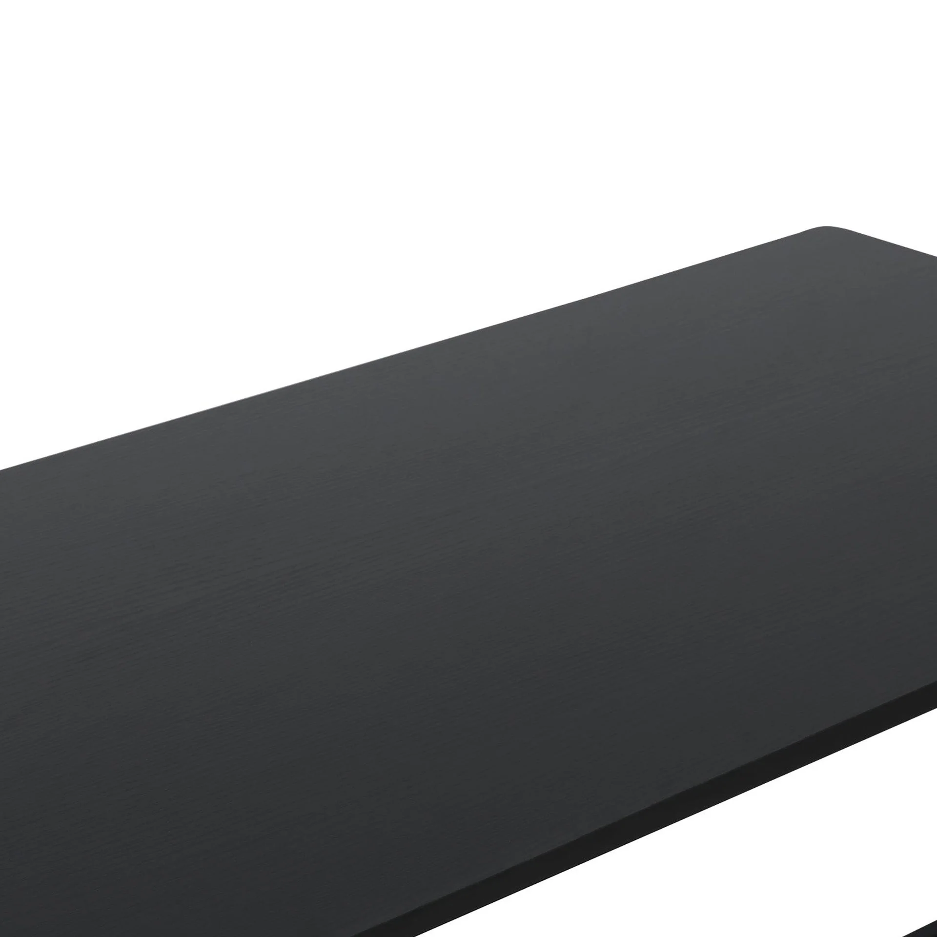 Hector 80cm Height-Adjustable Computer Desk - Black - Image 10