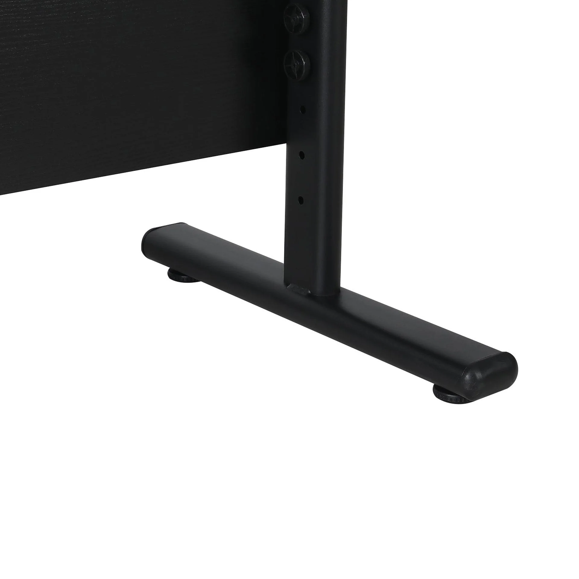 Hector 80cm Height-Adjustable Computer Desk - Black - Image 11