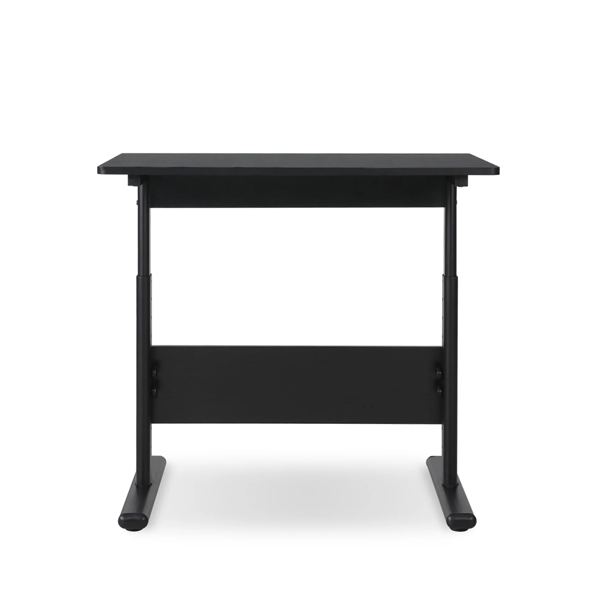 Hector 80cm Height-Adjustable Computer Desk - Black - Image 9