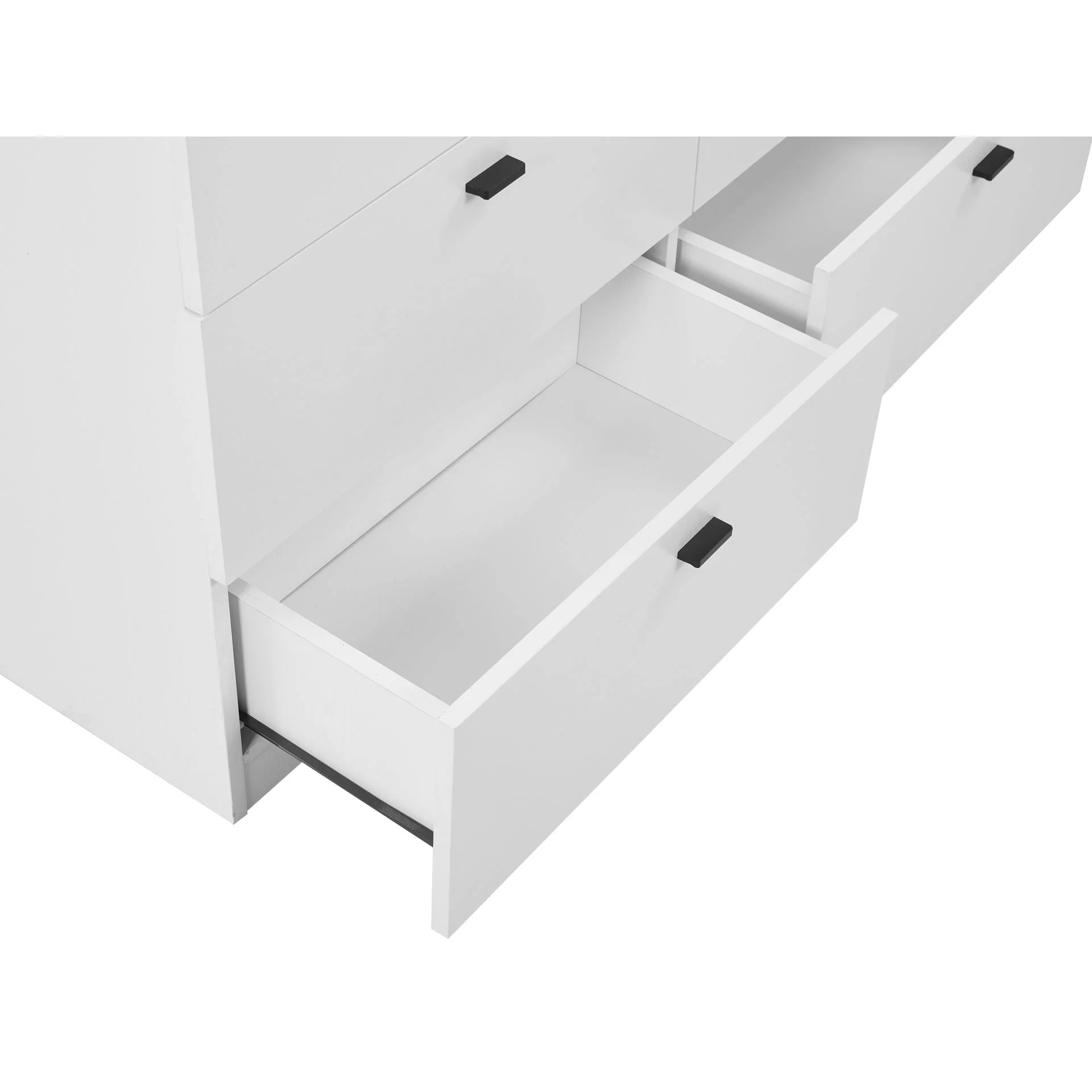 Hekla Low Boy 6 Drawer Chest Dresser - White - Image 7