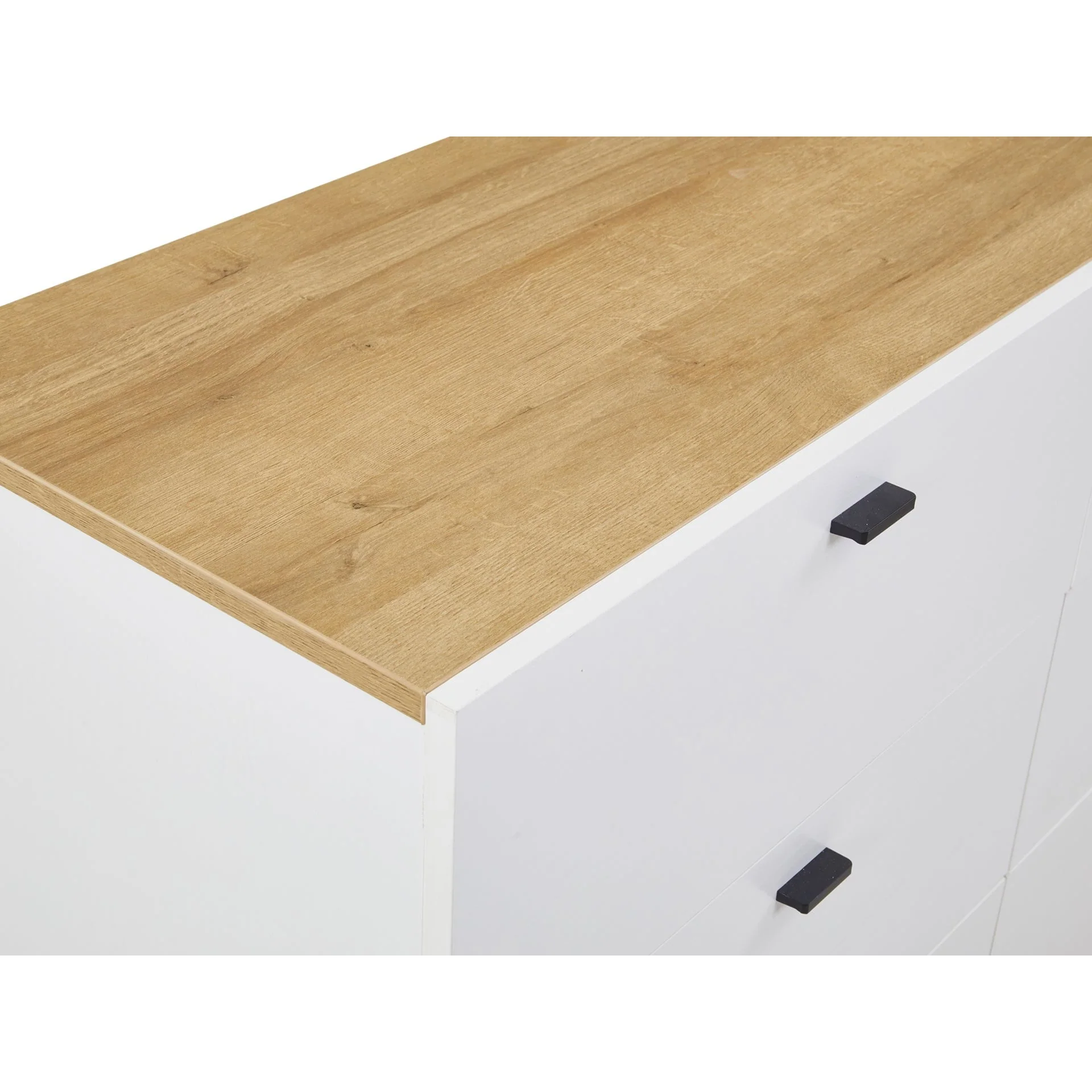 Hekla Low Boy 6 Drawer Chest Dresser - White - Image 8