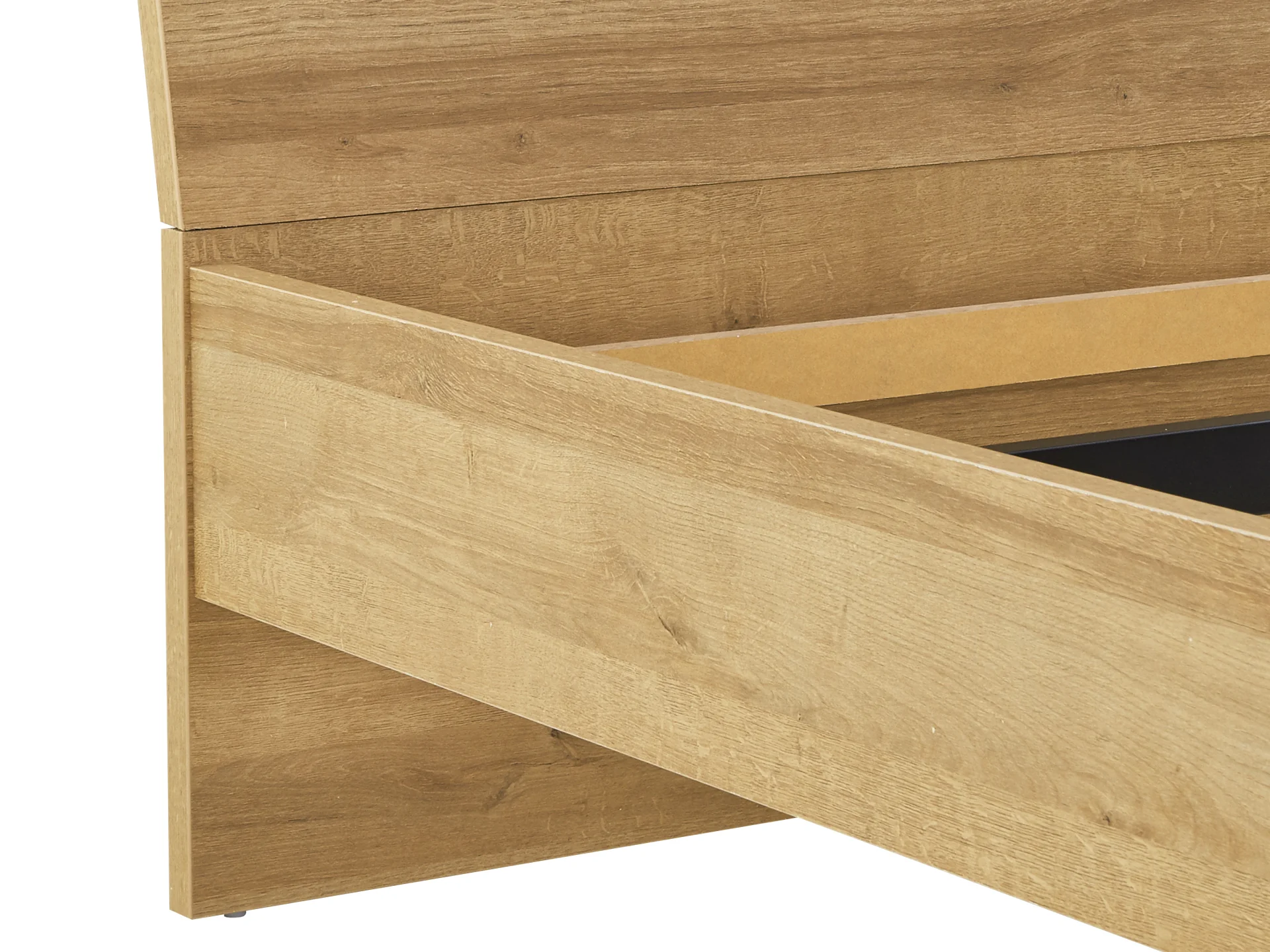 Hekla Queen Wooden Bed Frame - Oak - Image 8