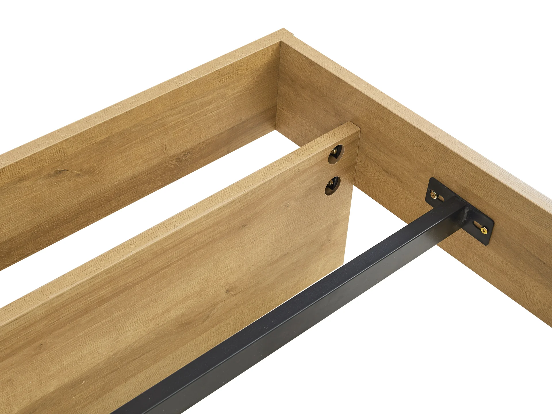Hekla Queen Wooden Bed Frame - Oak - Image 9