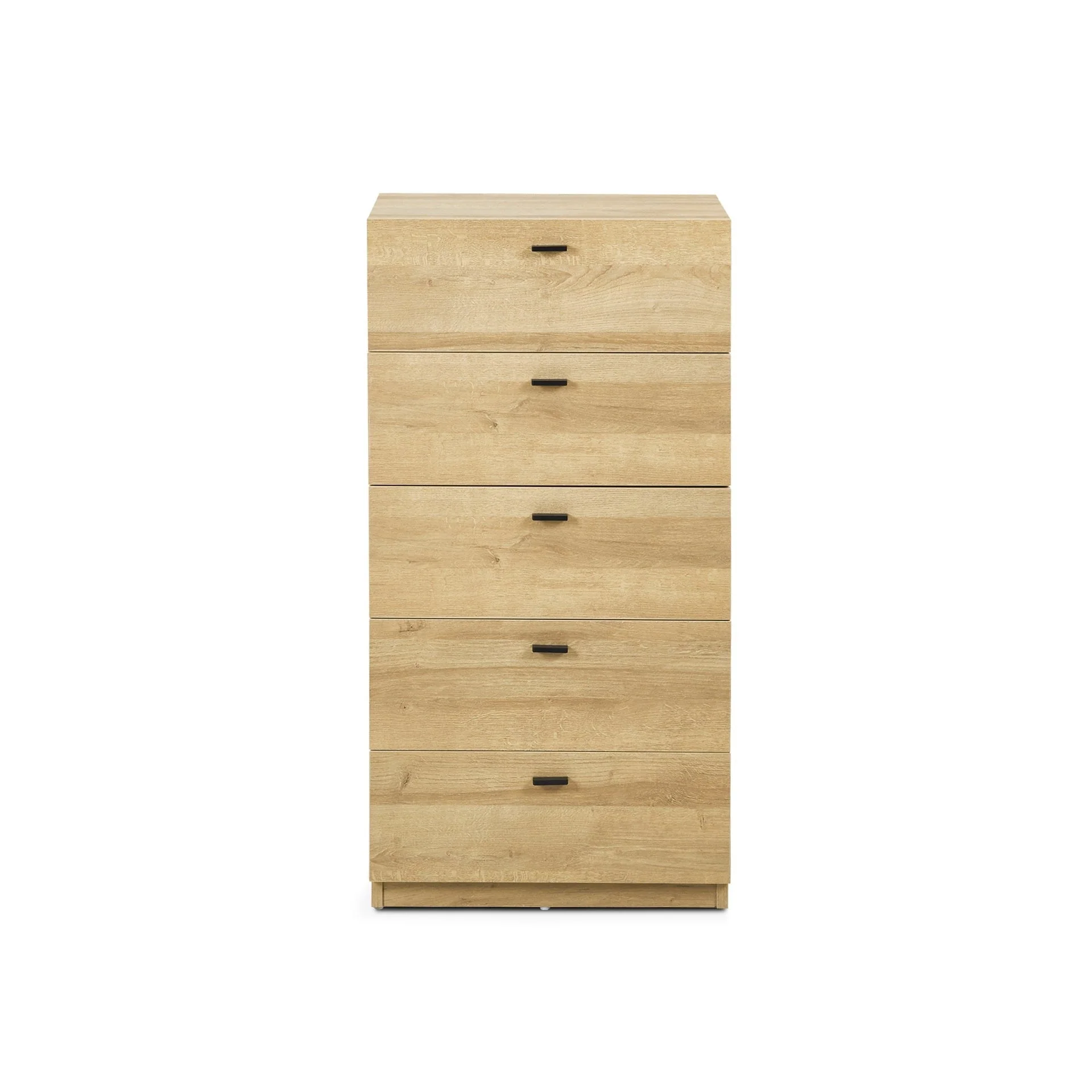 Hekla Tallboy 5 Drawer Chest Dresser - Oak - Image 3