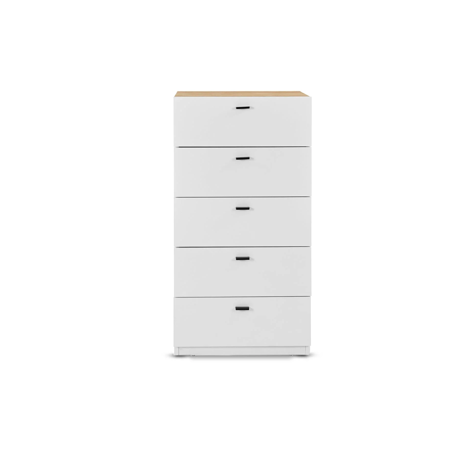 Hekla Tallboy 5 Drawer Chest Dresser - White - Image 4