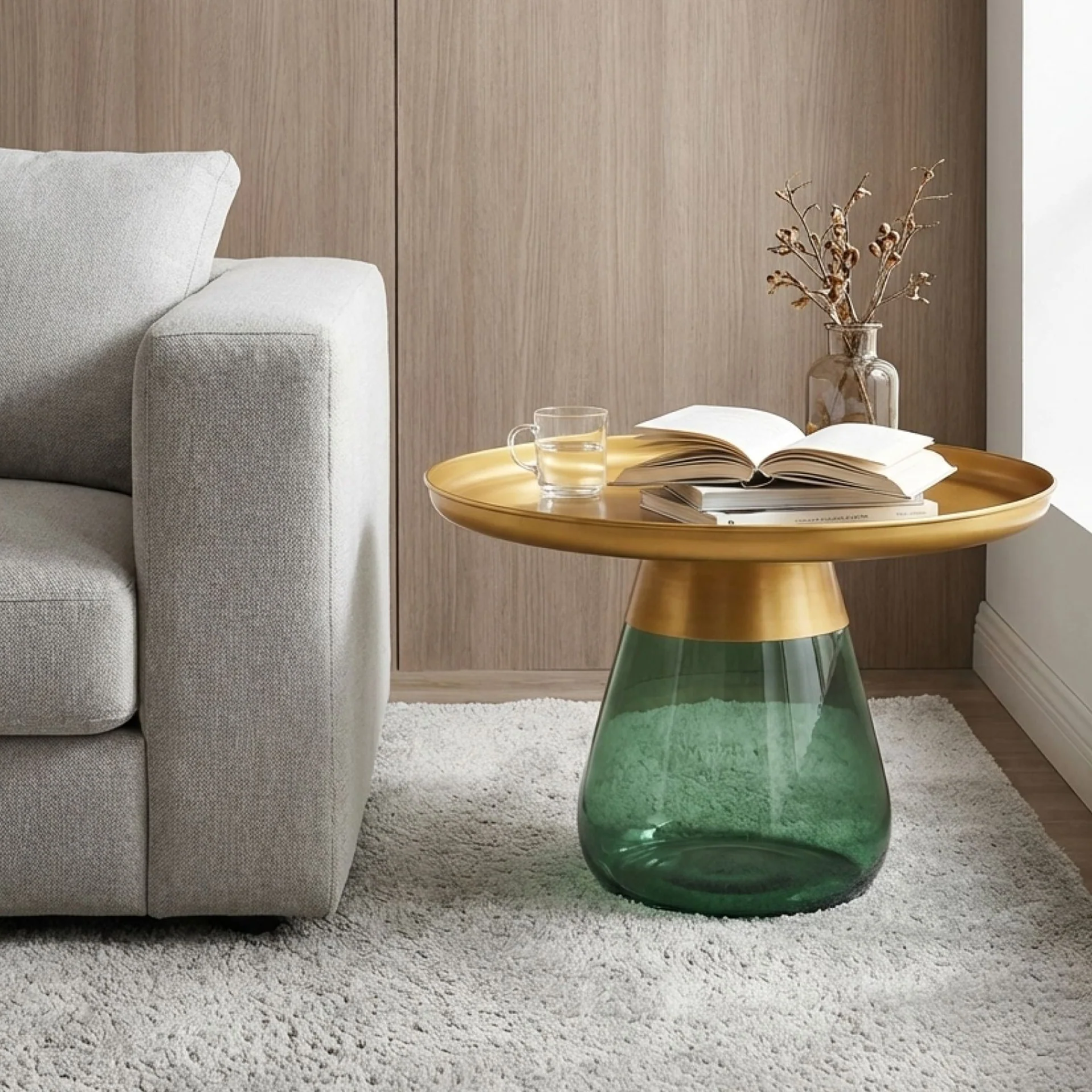 Hennie Round Coffee Table - Gold - Image 5