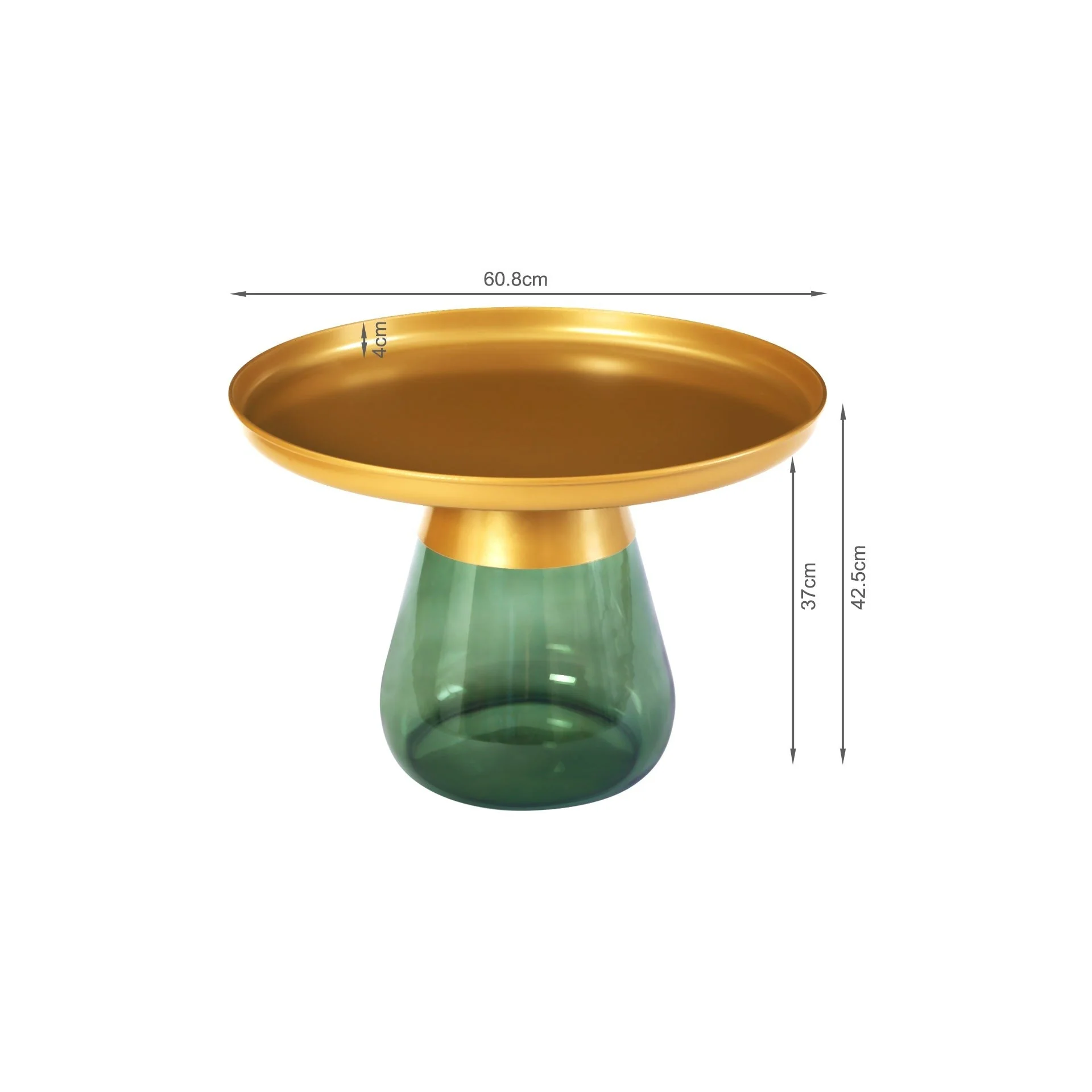 Hennie Round Coffee Table - Gold - Image 9