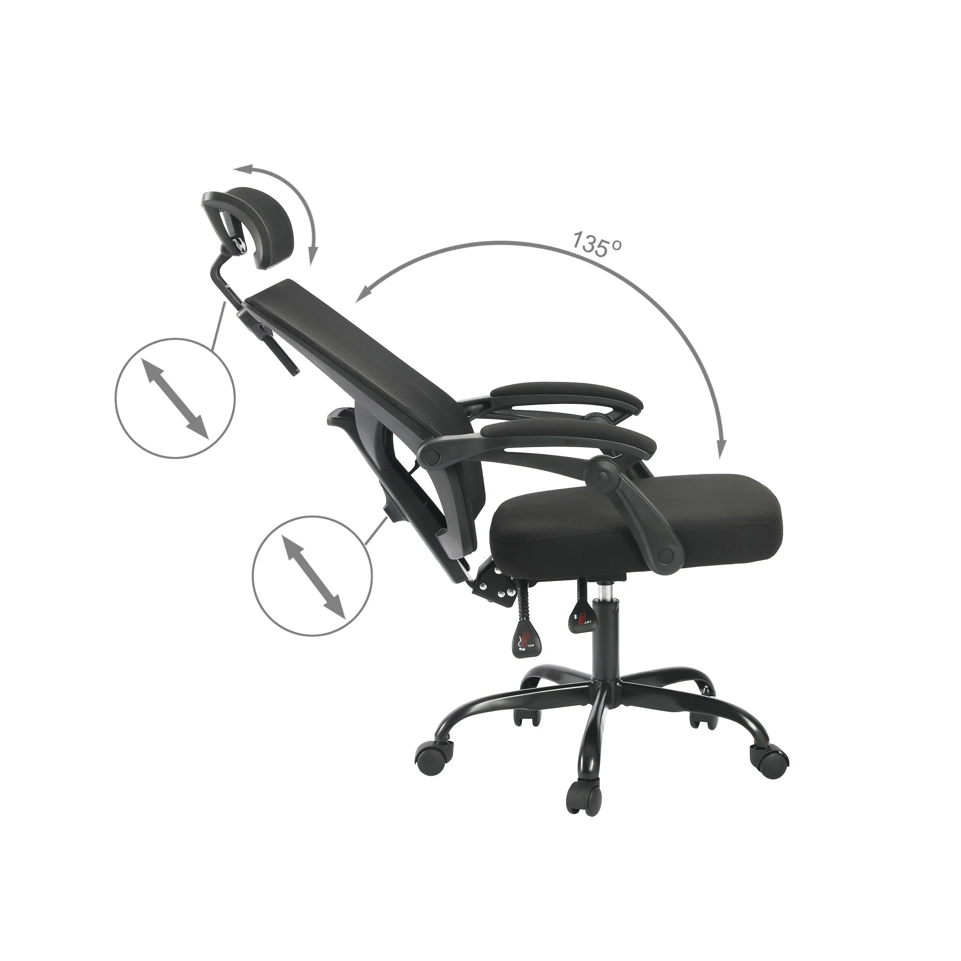 Henry Office Chair - Black - Image 12