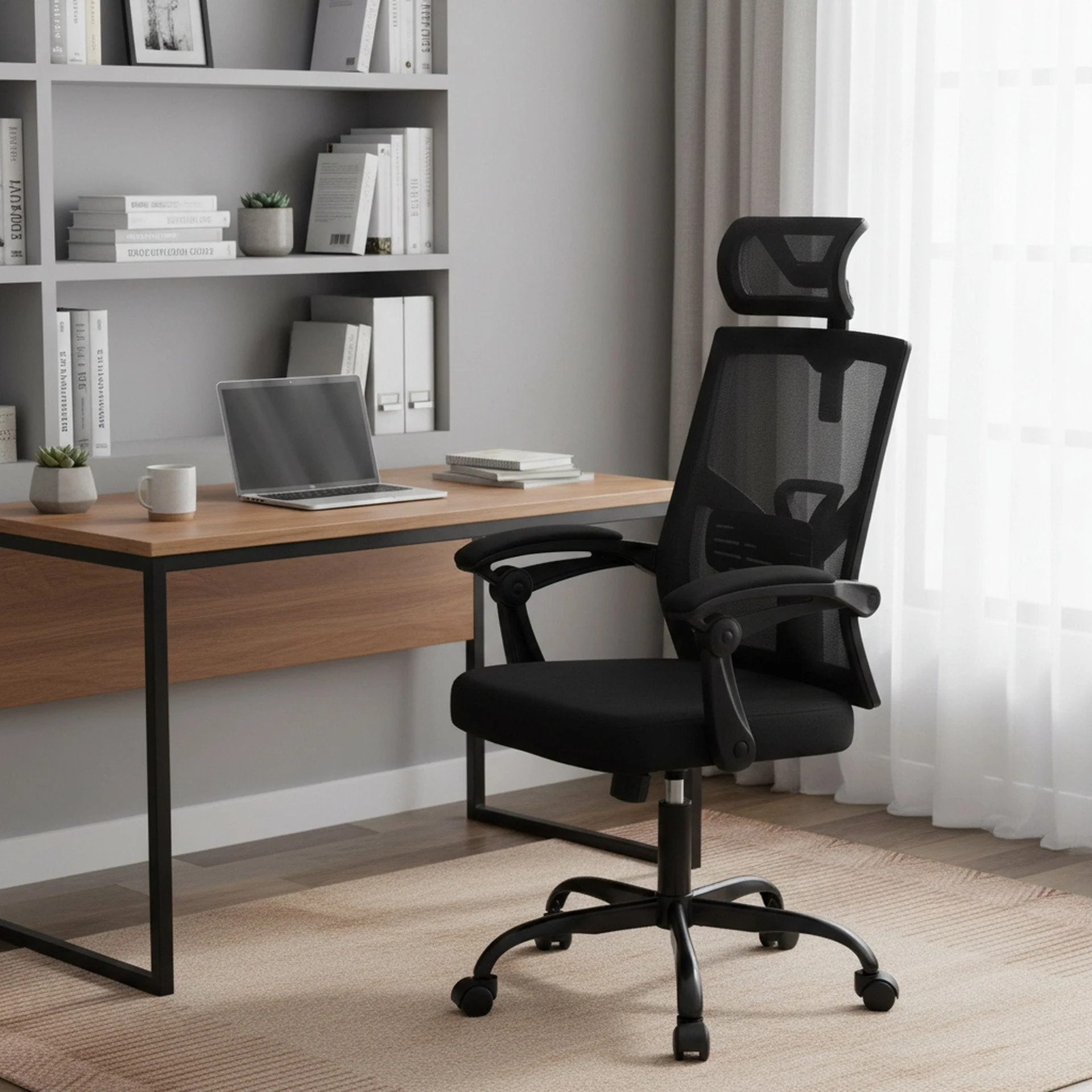 Henry Office Chair - Black - Image 4
