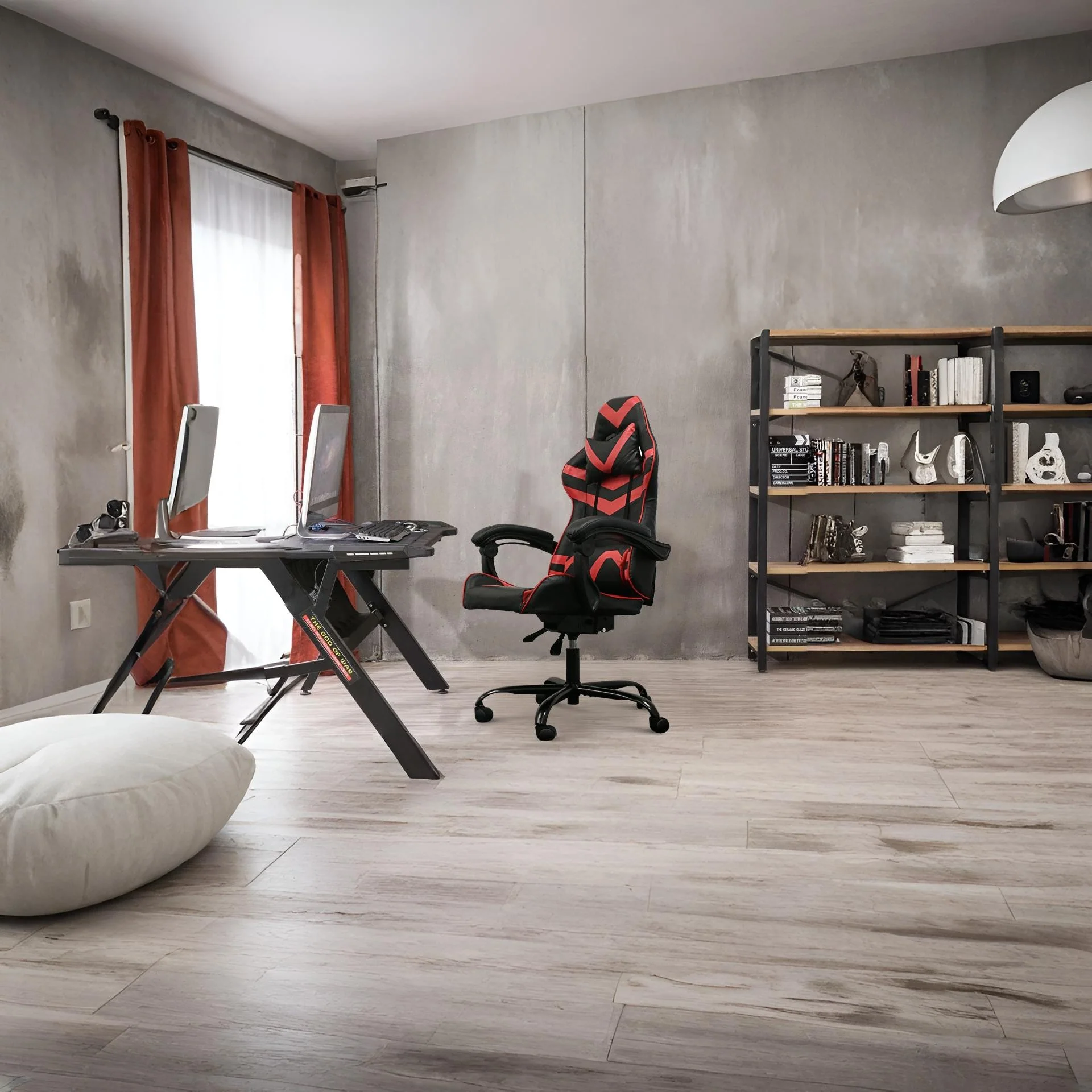 HERO Gaming Chair - BLACK + RED - Image 4