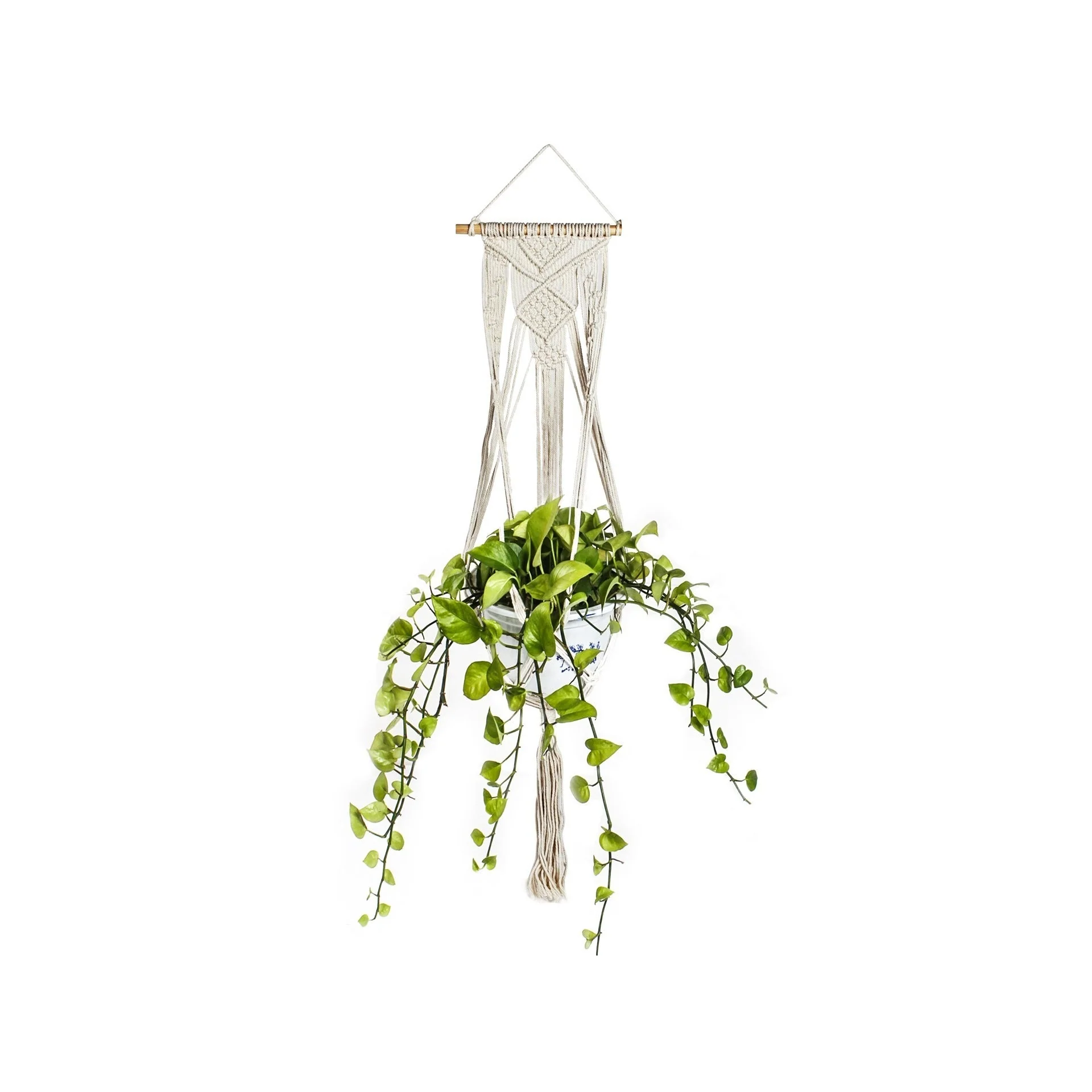 Hessian Macrame Rope Macrame Plant Hanger Macrame Pot Hanger - Braids - Image 3
