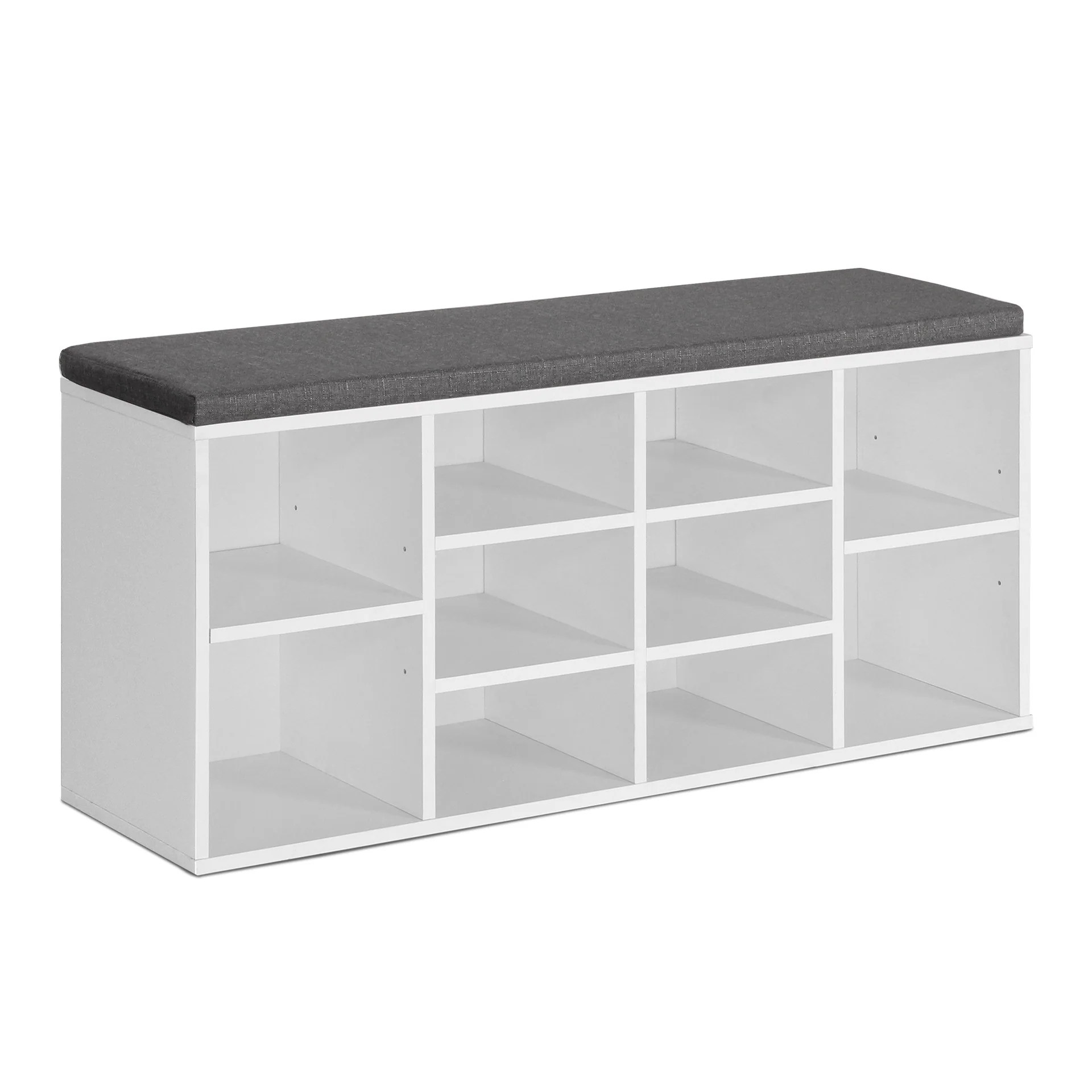 Hikaka Shoe Cabinet Shoe Bench - White - Image 9