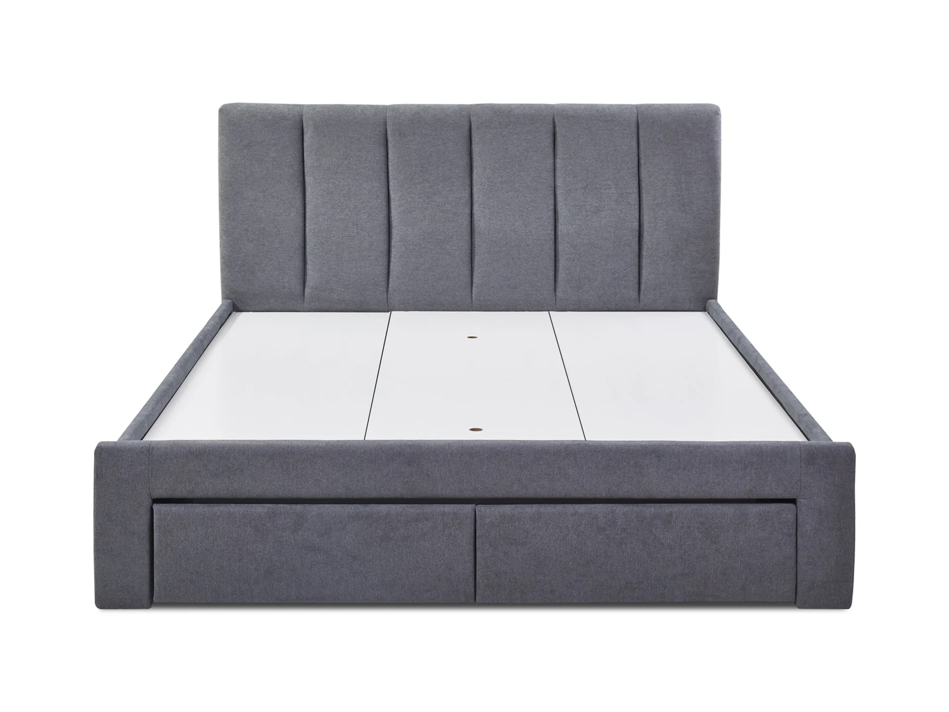 HLOLELA King Bed Frame with Storage - DARK GREY - Image 3