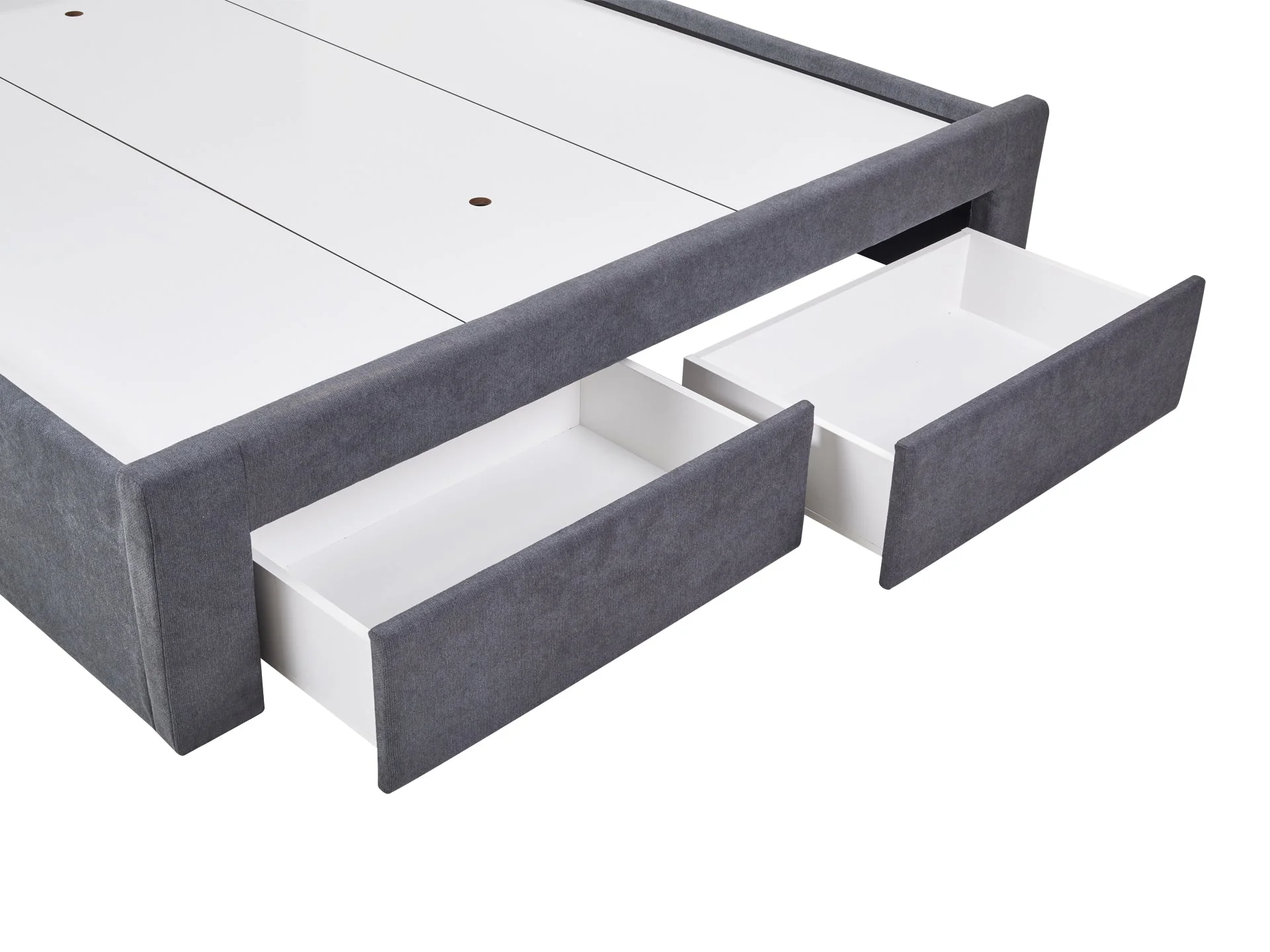 HLOLELA King Bed Frame with Storage - DARK GREY - Image 7