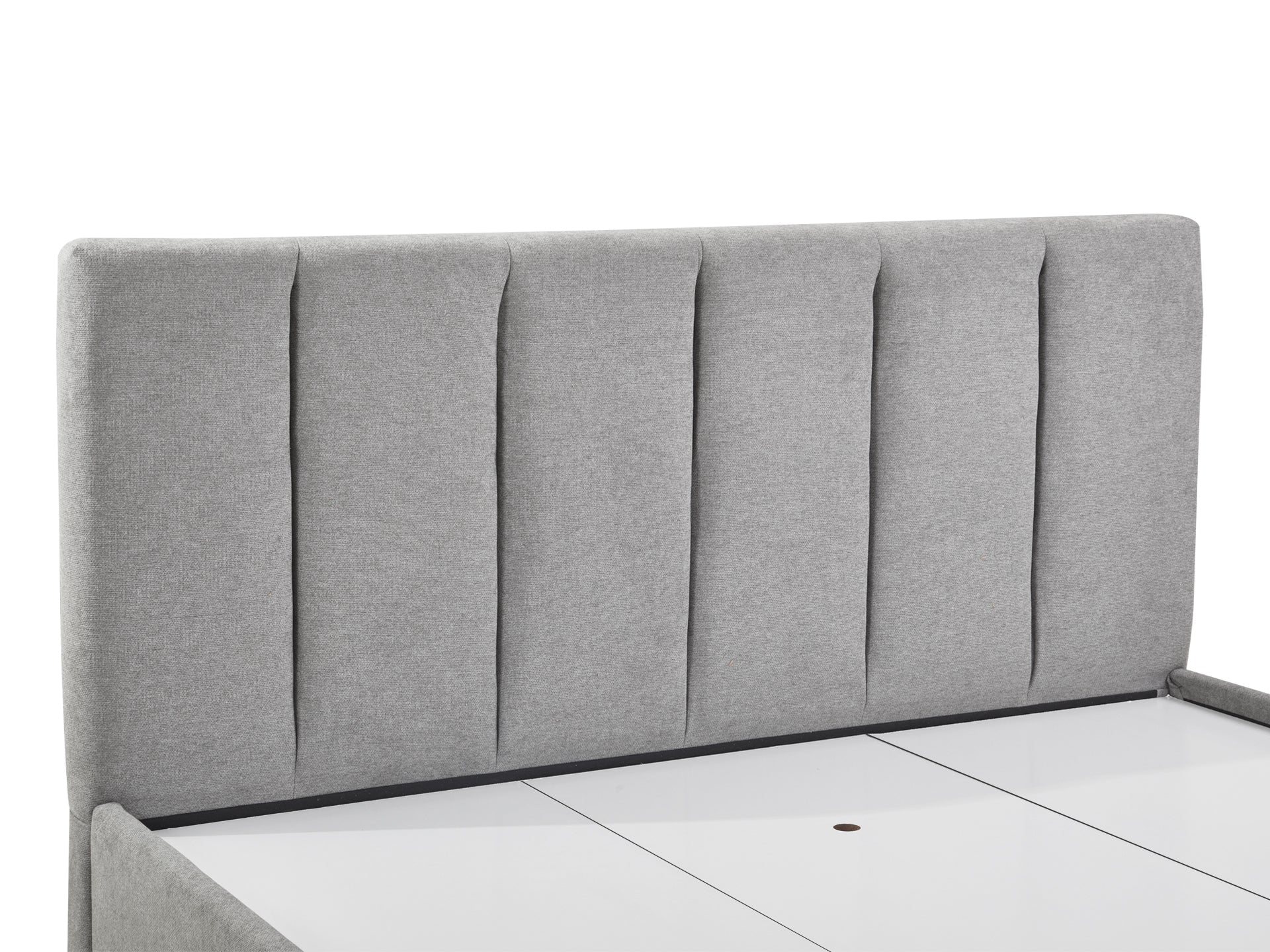 HLOLELA King Bed Frame with Storage - LIGHT GREY - Image 5