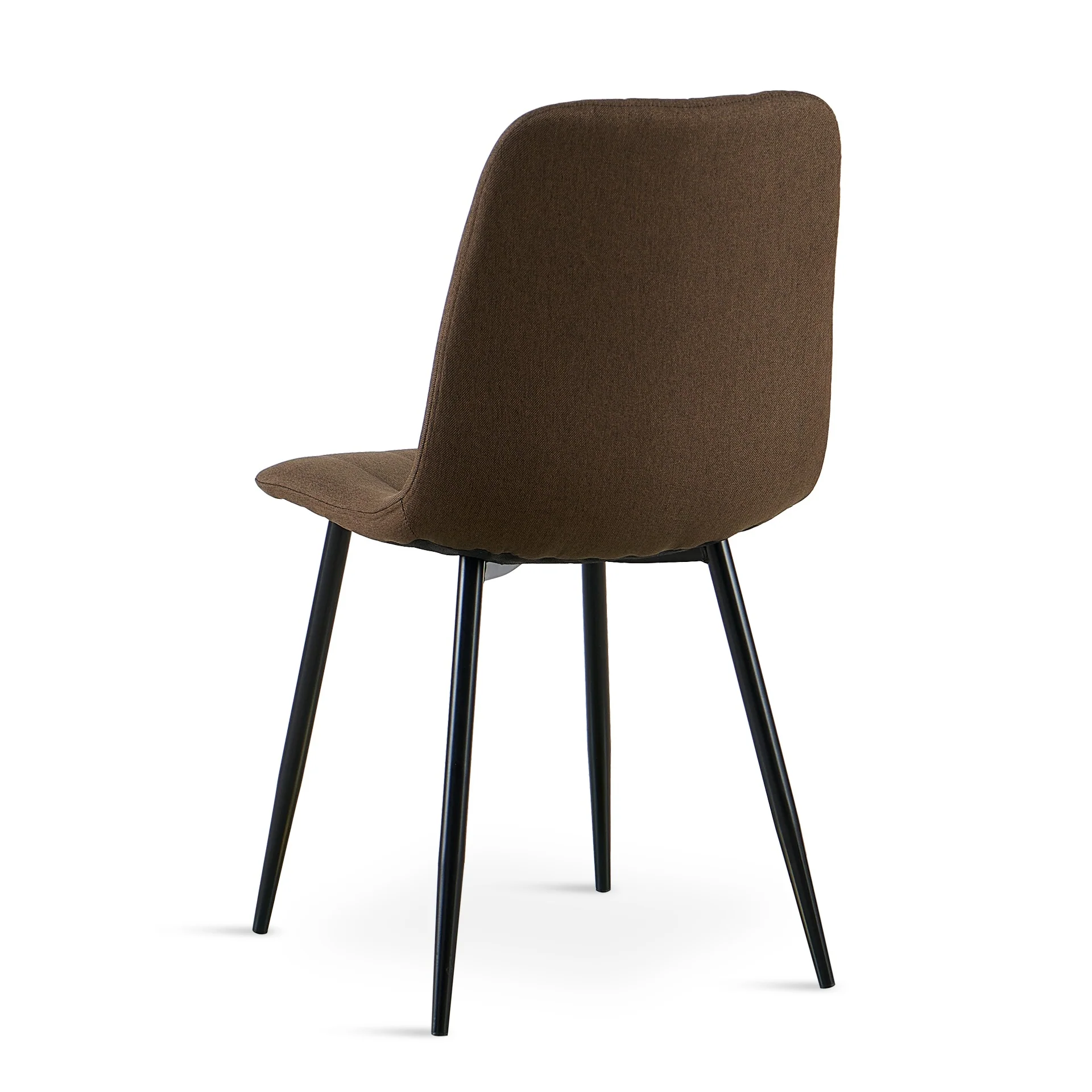 Holland Fabric Dining Chair - Set of 4 - Brown - Image 10