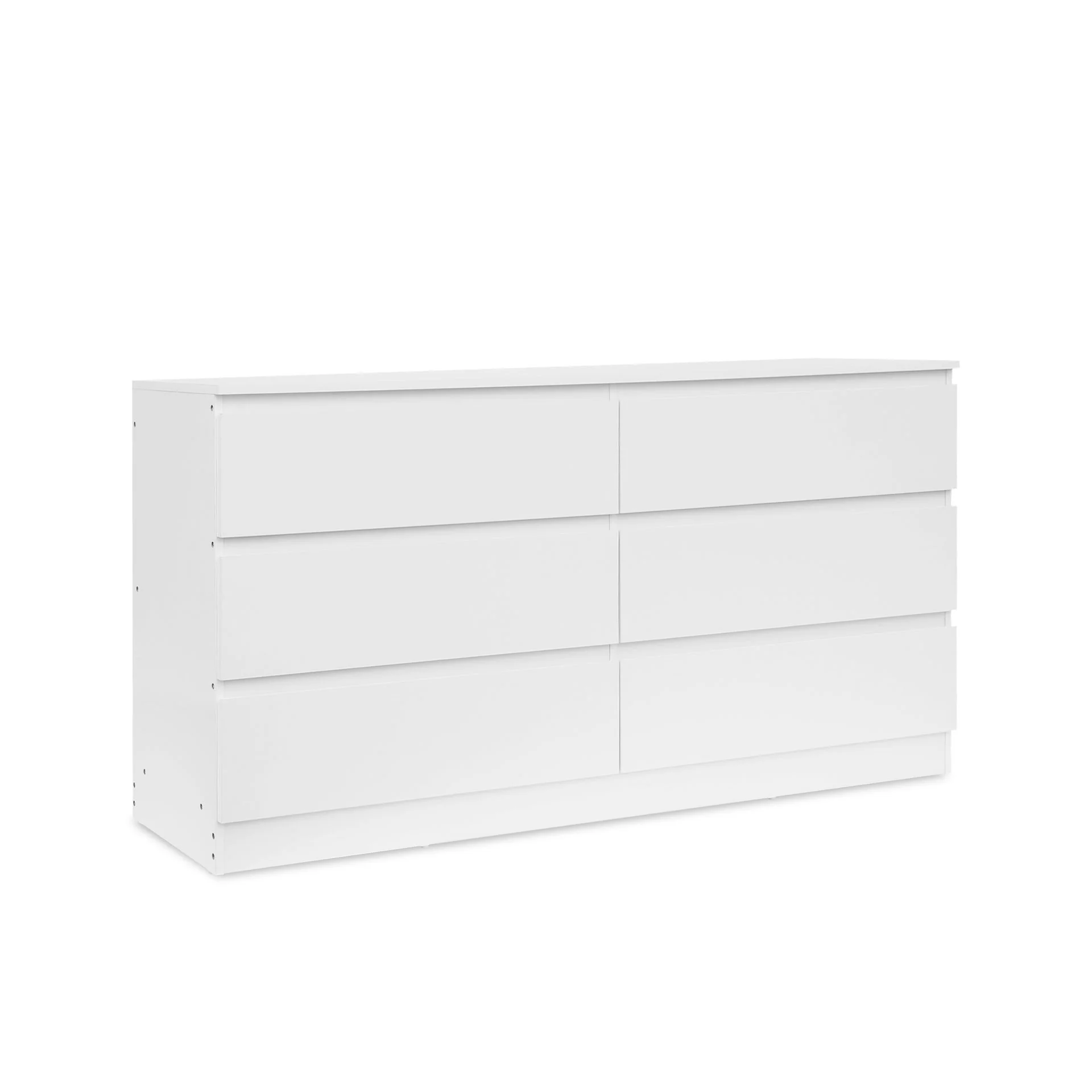 Hollis 6 Drawers Low Boy - White - Image 4