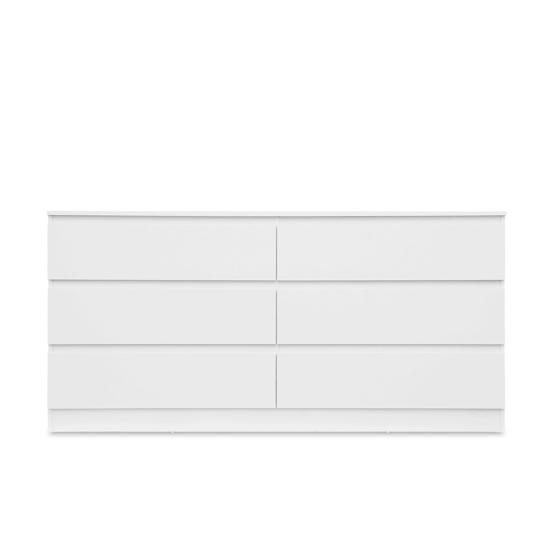 Hollis 6 Drawers Low Boy - White - Image 5