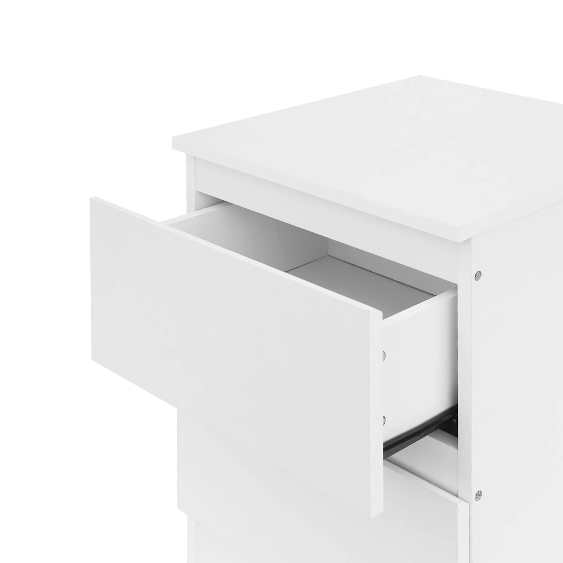 Hollis Bedside Table - White - Image 7