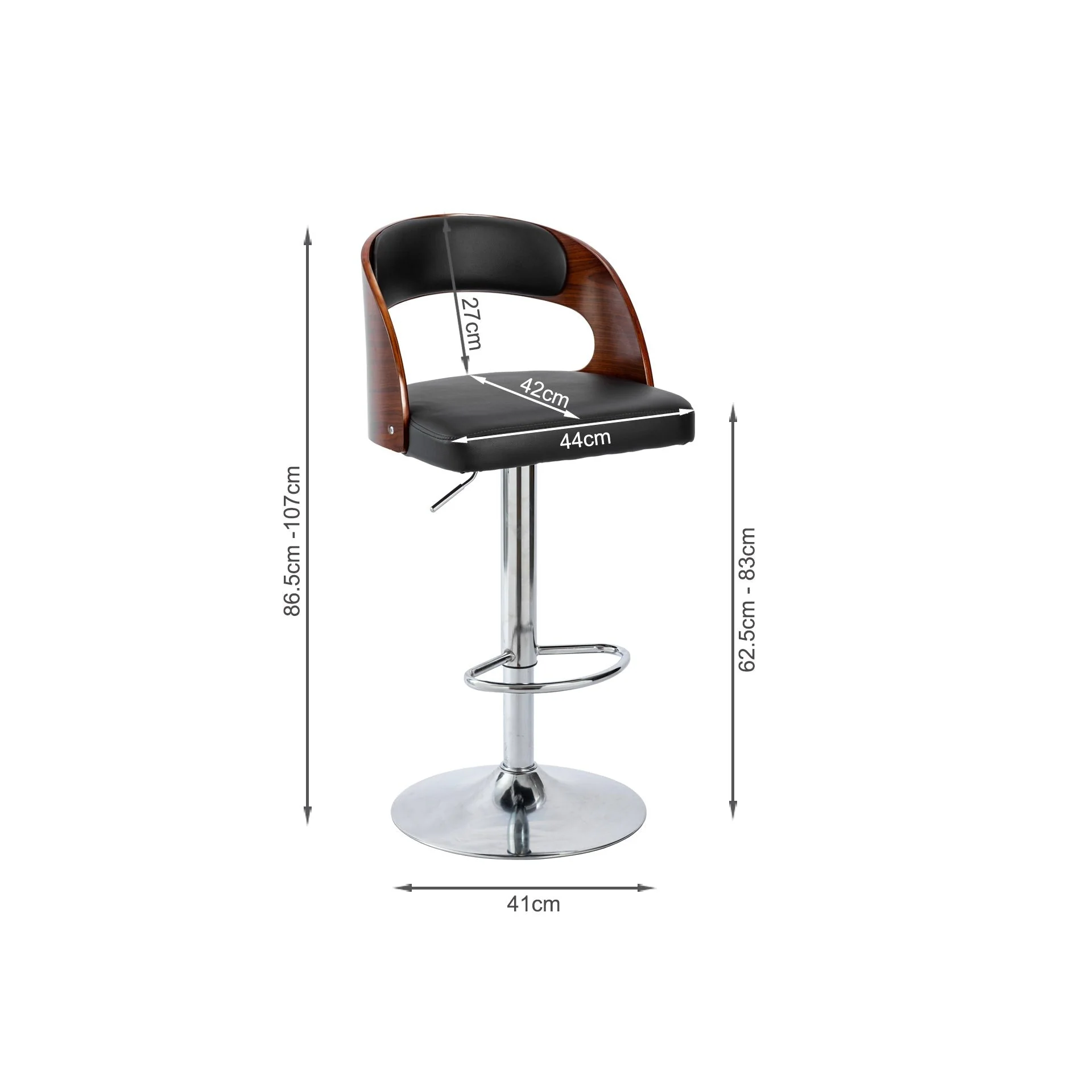 Holt Swivel Bar Stool - Black - Image 17