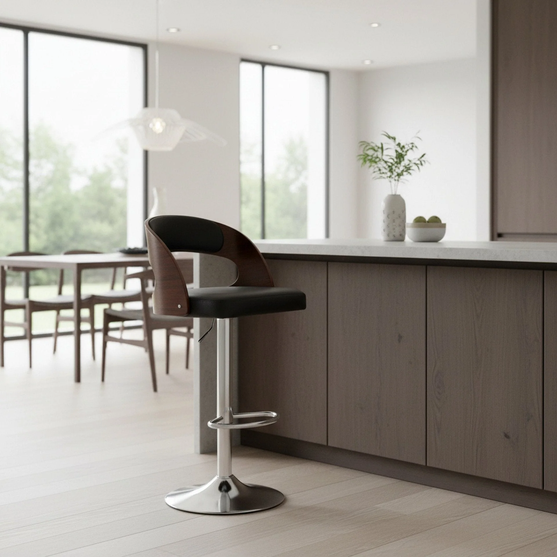 Holt Swivel Bar Stool - Black - Image 5