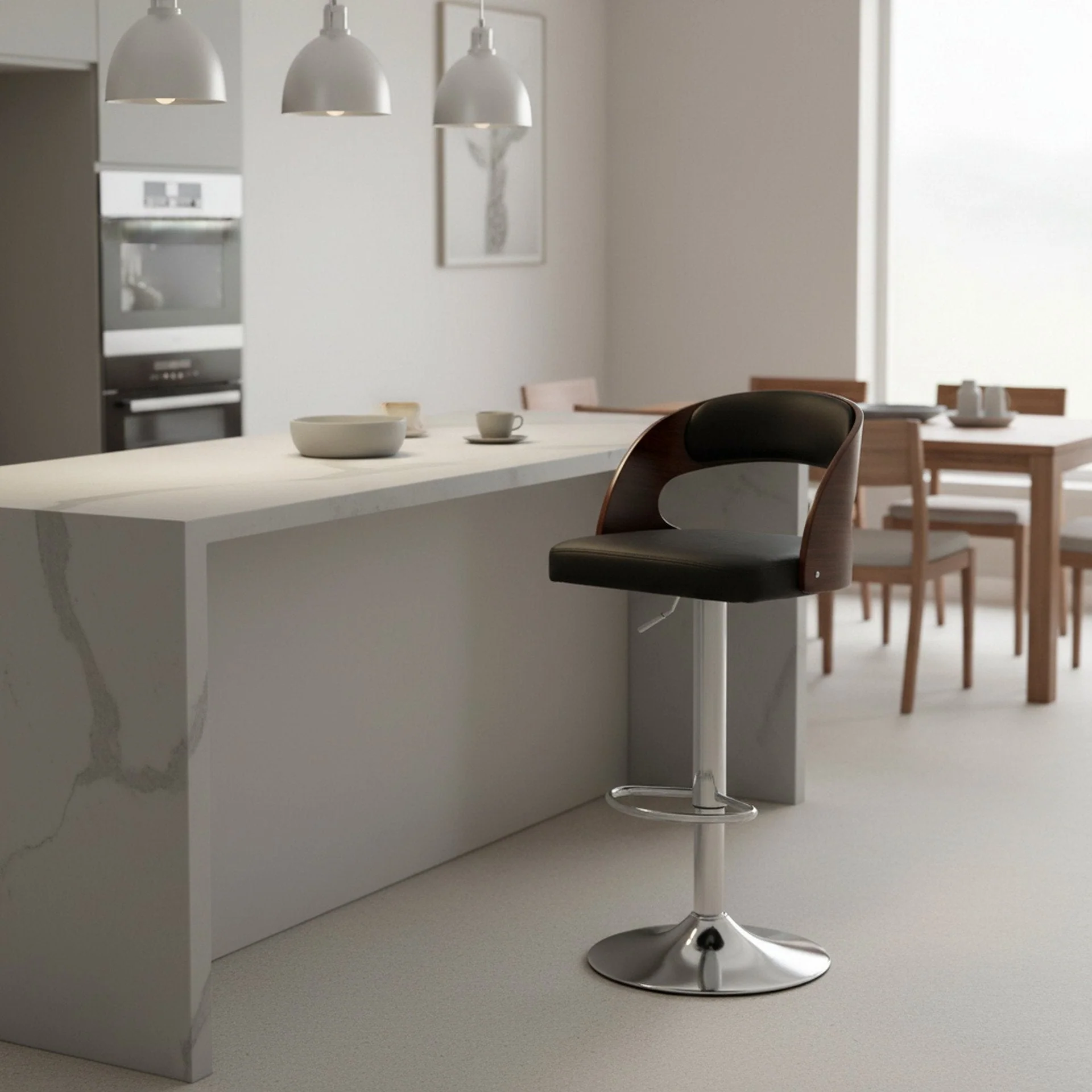 Holt Swivel Bar Stool - Black - Image 8