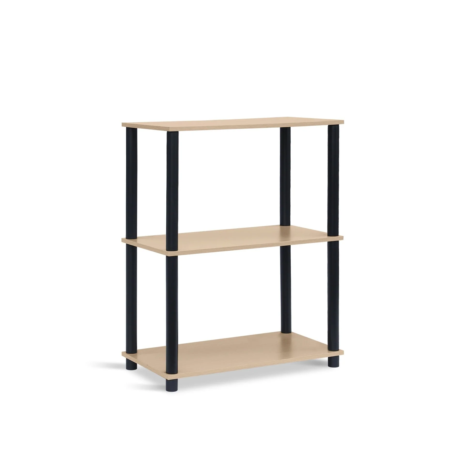 Horeke 3 Tier Flexi Storage Rack - Oak + Black - Image 5
