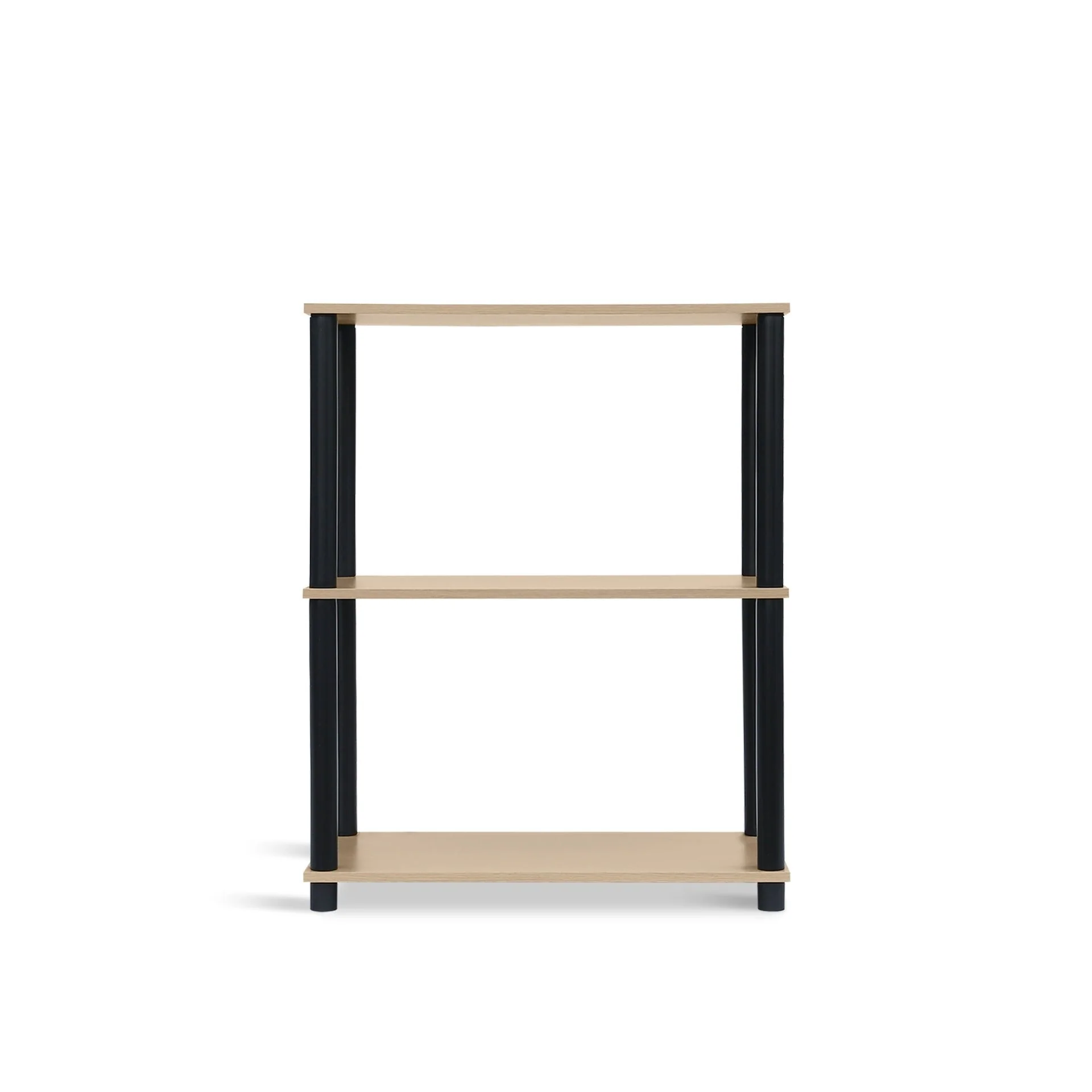 Horeke 3 Tier Flexi Storage Rack - Oak + Black - Image 6