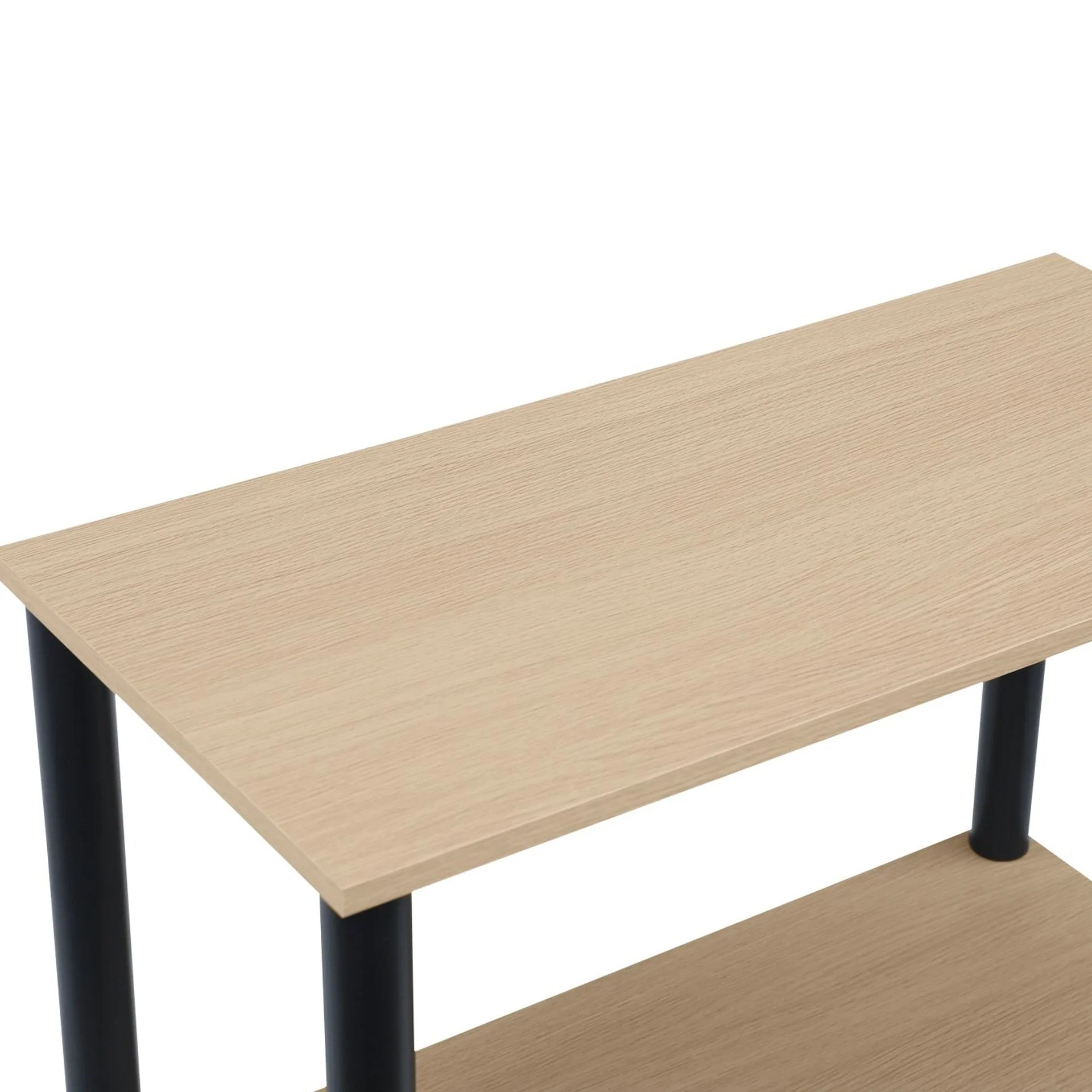 Horeke 3 Tier Flexi Storage Rack - Oak + Black - Image 7