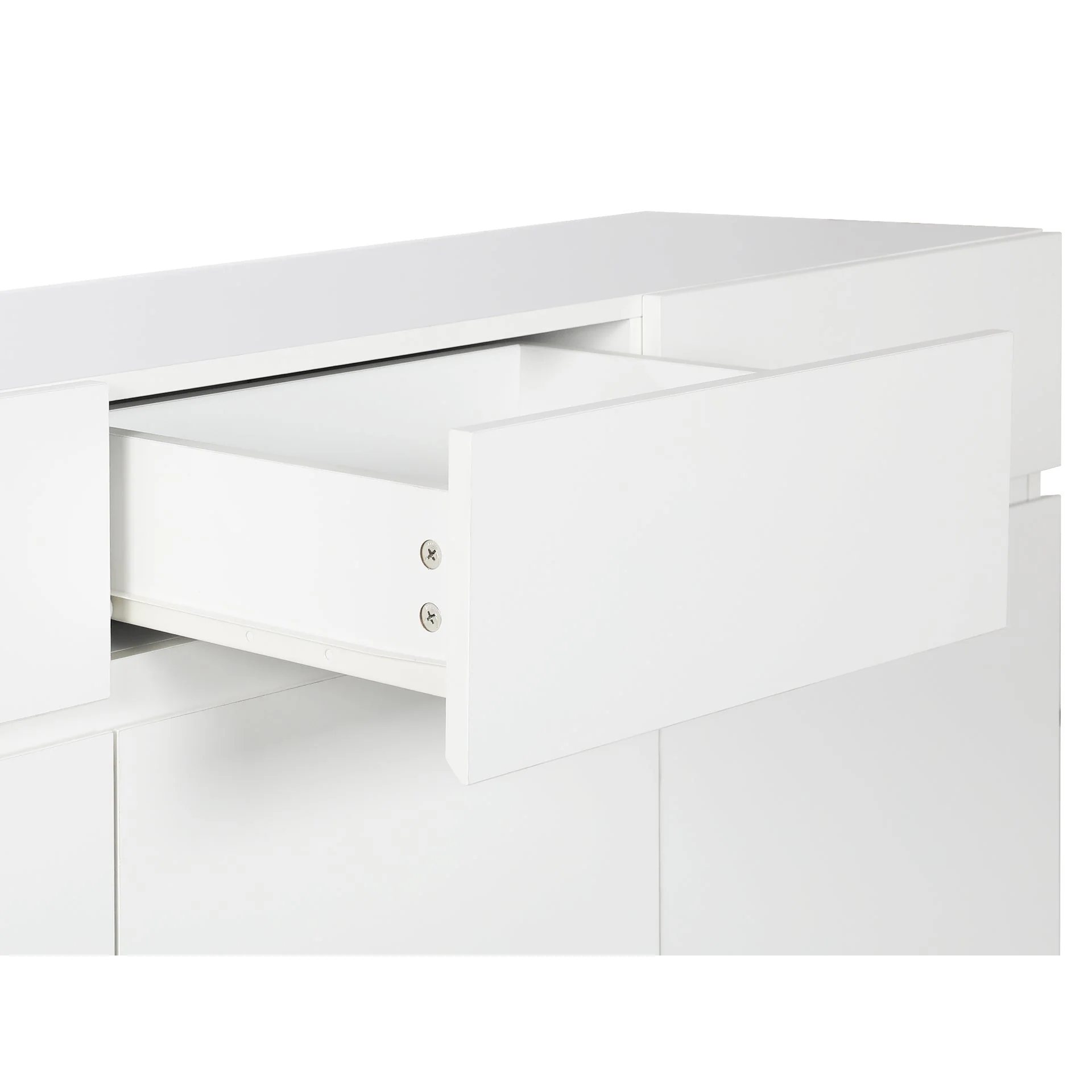 Hudson 1.35m Sideboard Buffet Table - White - Image 9