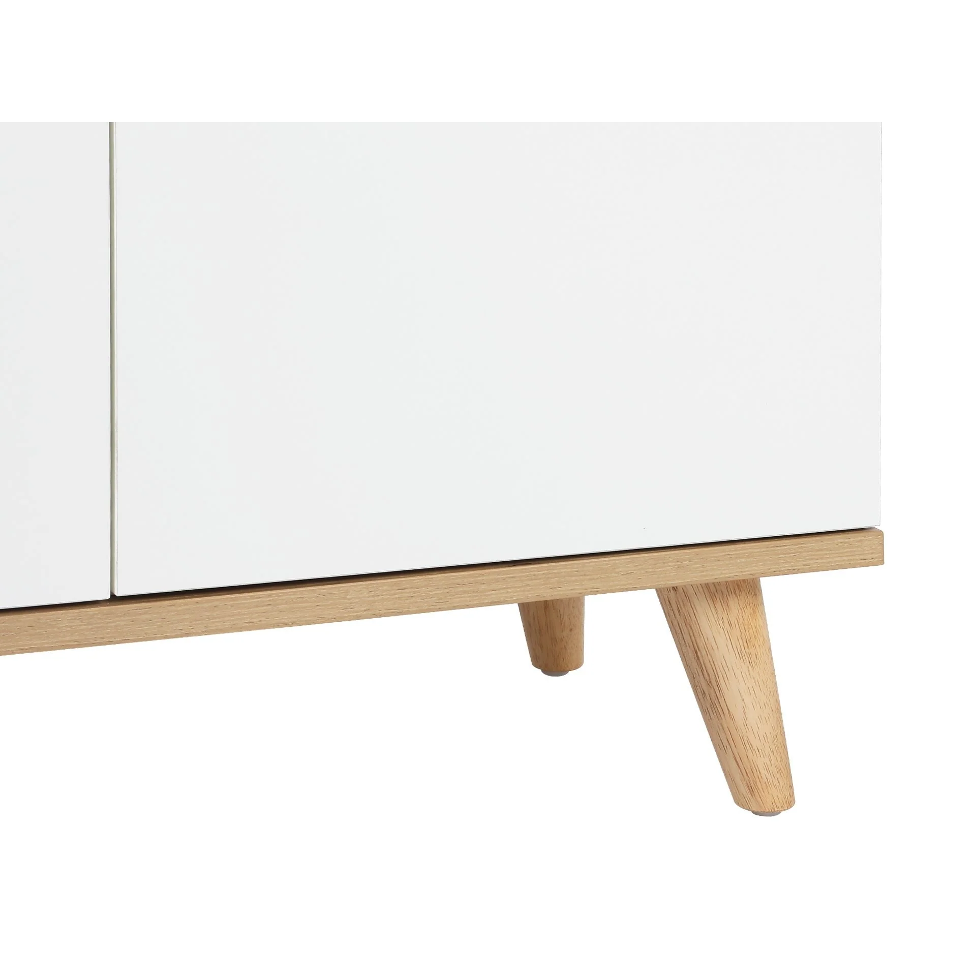 Hudson 3 Door Shoe Cabinet Storage Rack - White - Image 12