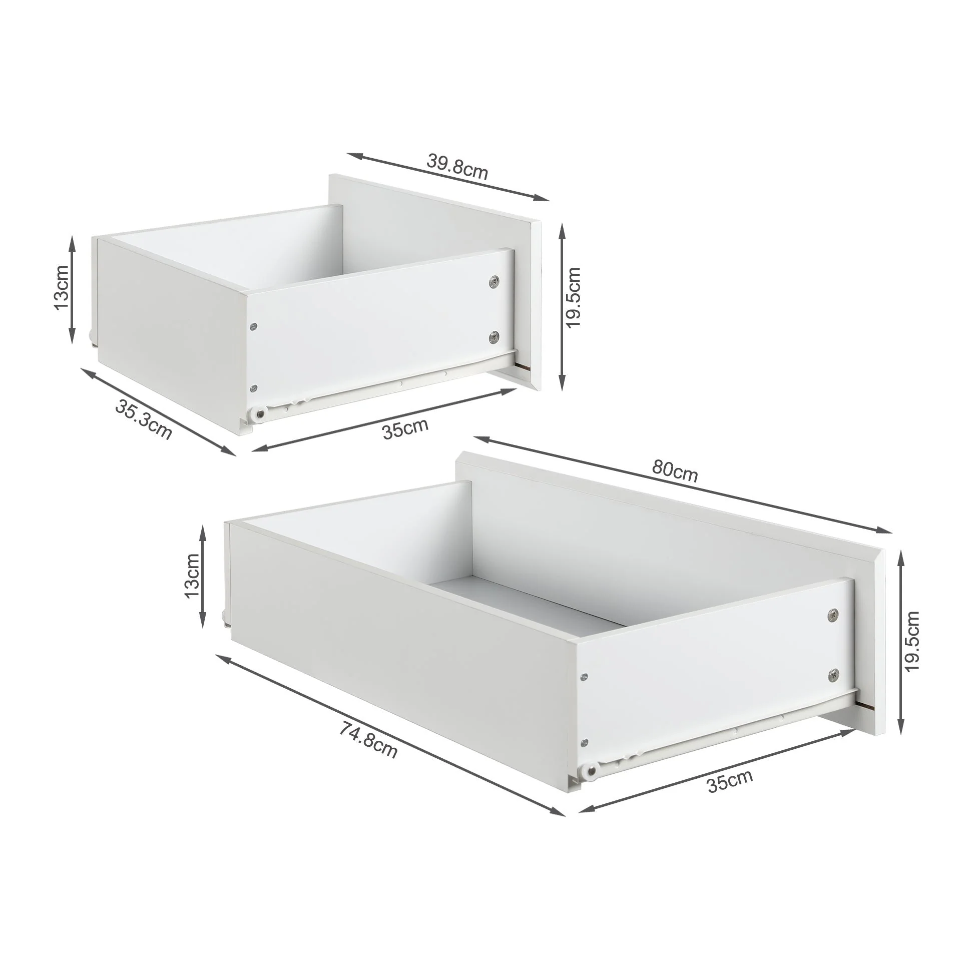 Hudson 6 Drawers Tallboy - White - Image 15