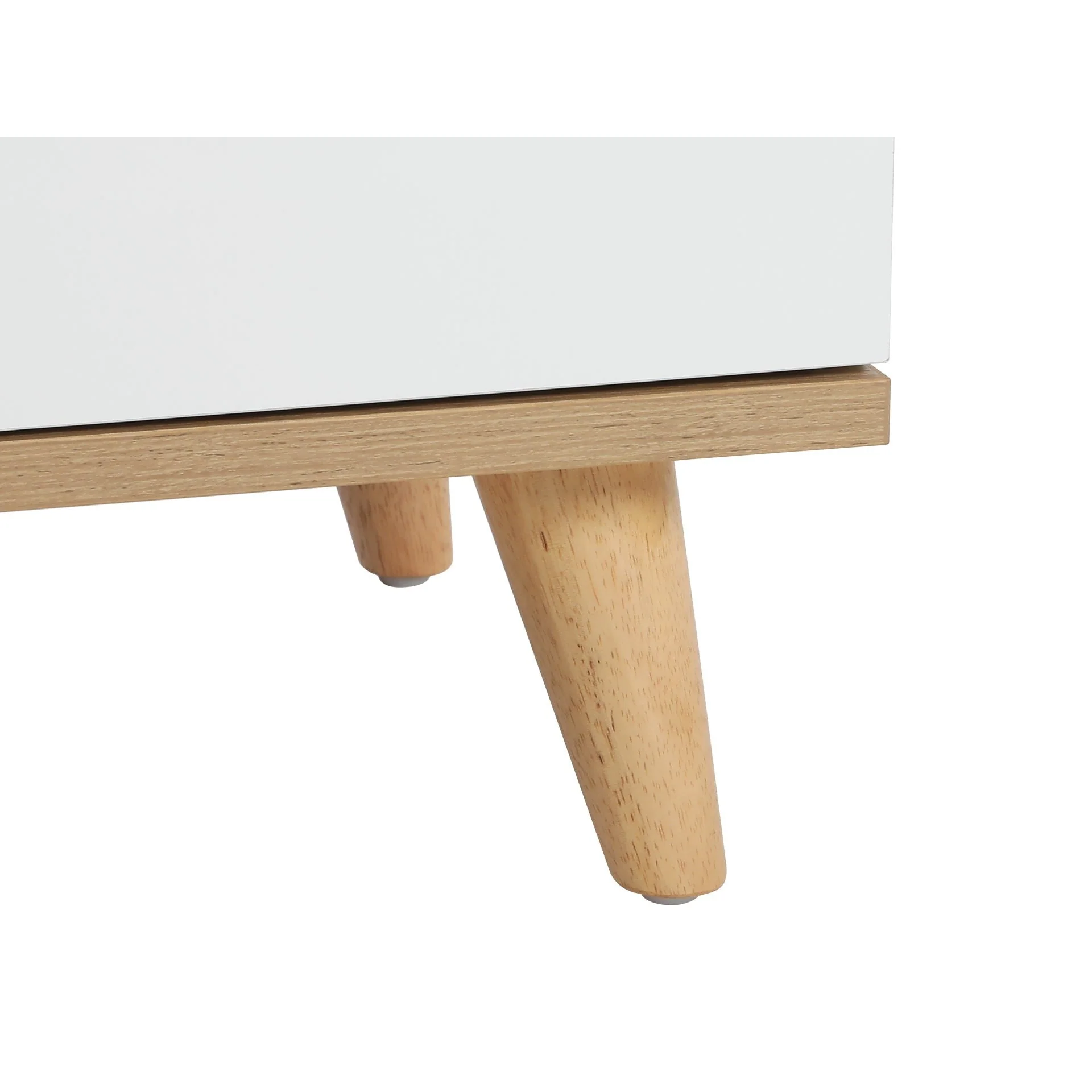 Hudson Wooden Bedside Table - White - Image 11