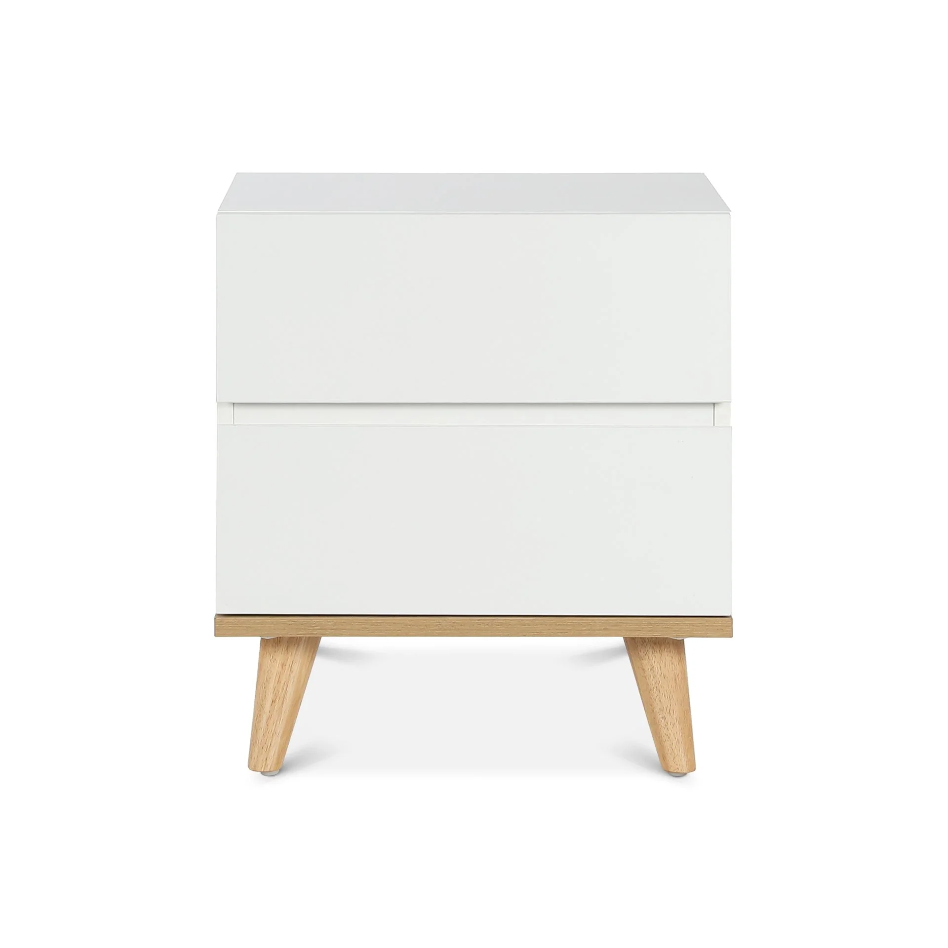 Hudson Wooden Bedside Table - White - Image 9