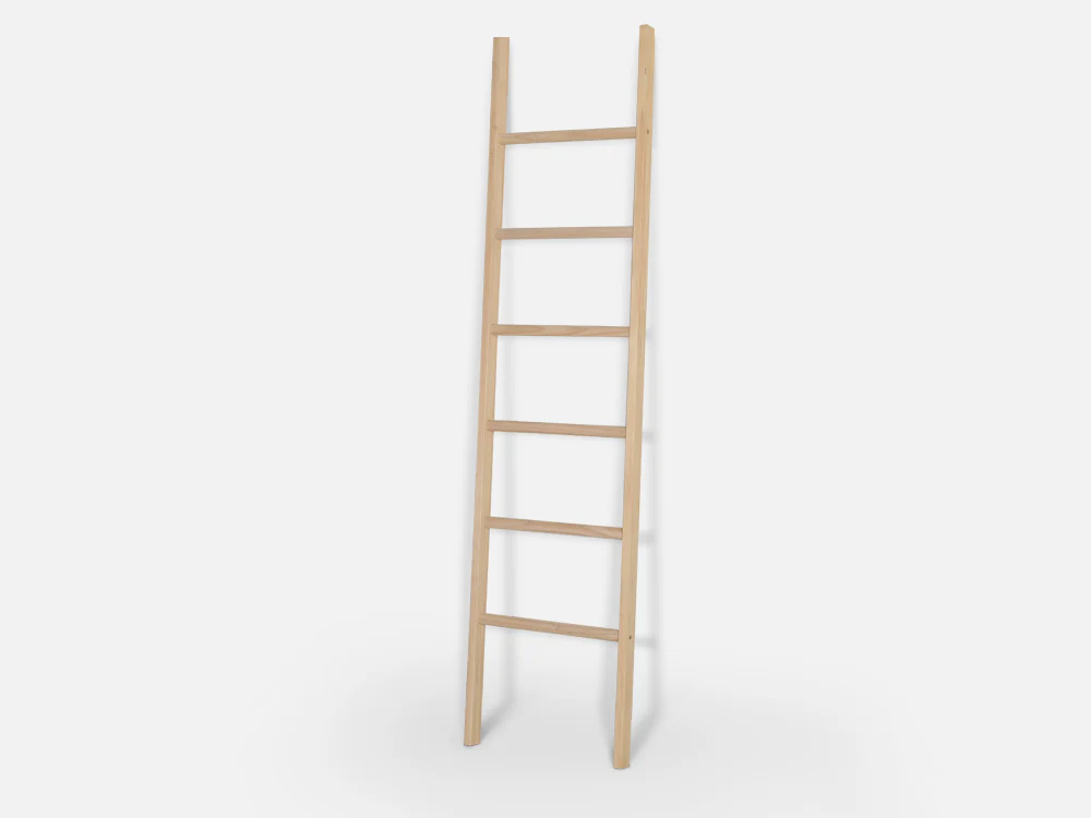HULA Towel Ladder Rack - Oak - Image 3