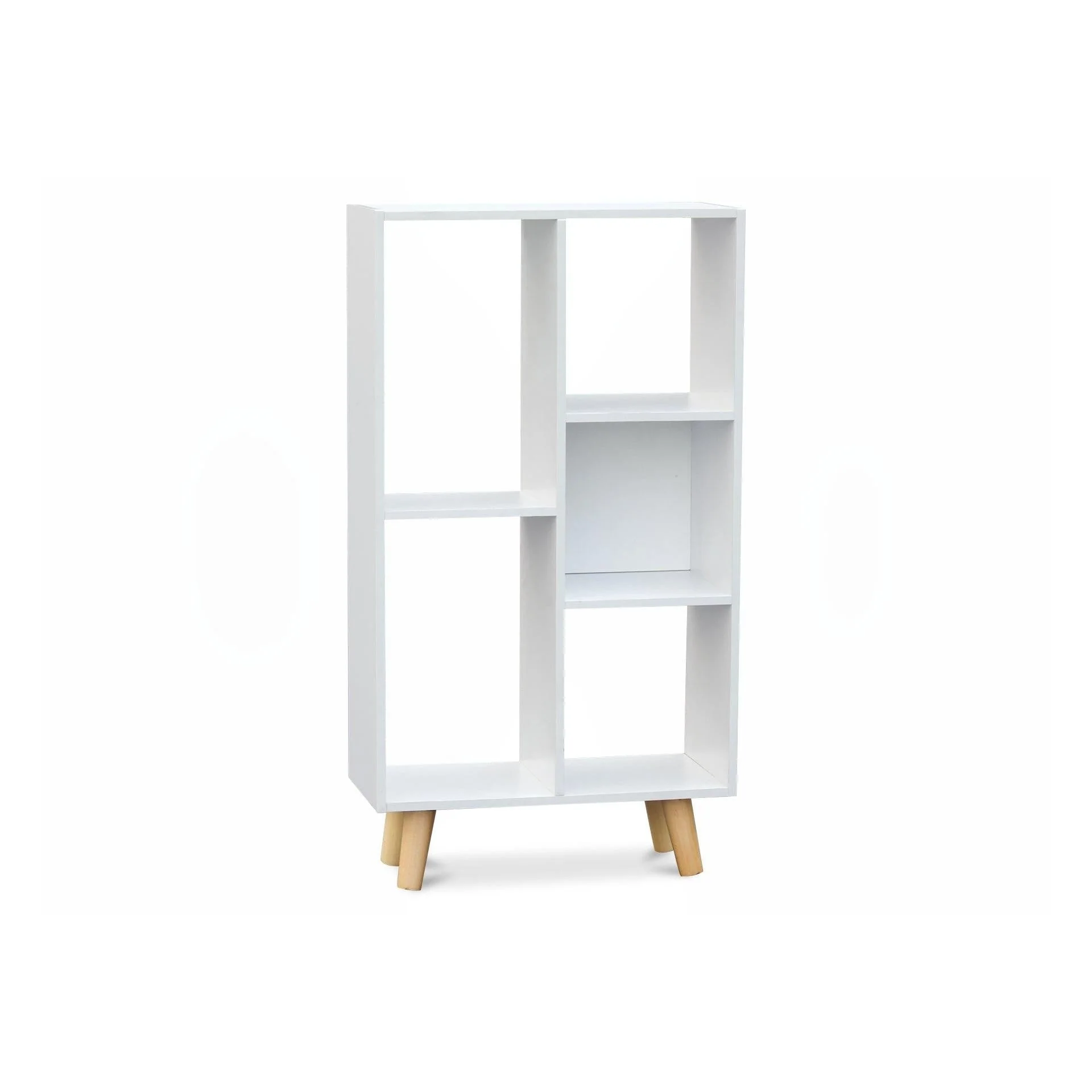 Huron Bookshelf Display Shelf Storage Unit - White - Image 5