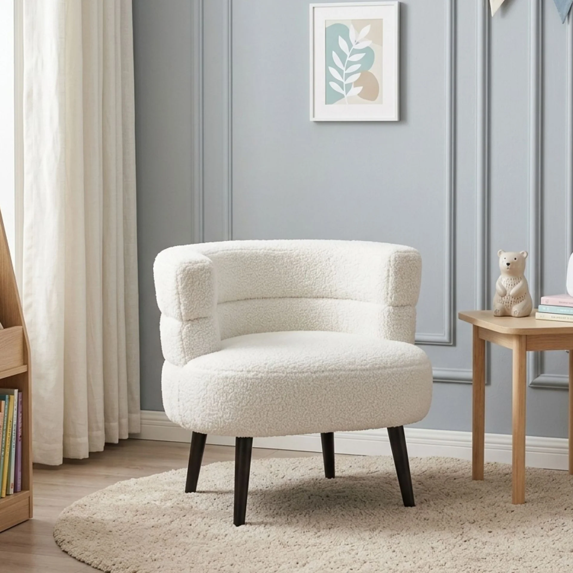 Hush Boucle Armchair - Beige - Image 3