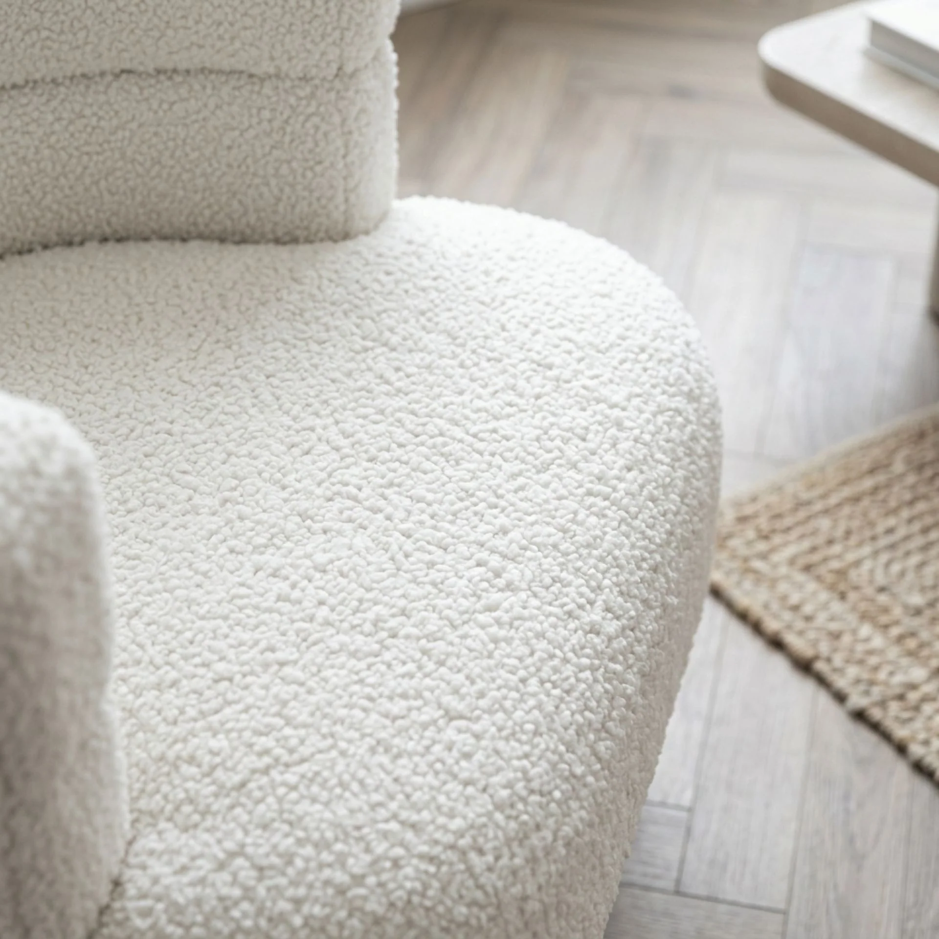 Hush Boucle Armchair - Beige - Image 6