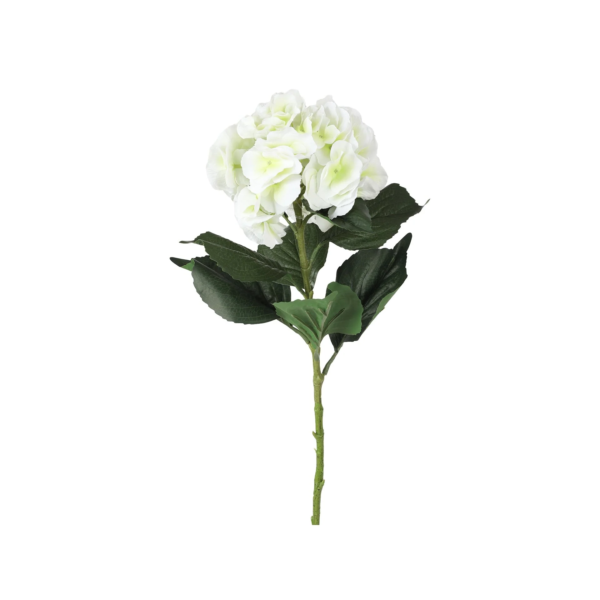 Hydrangea Spray Real Touch White 100cm