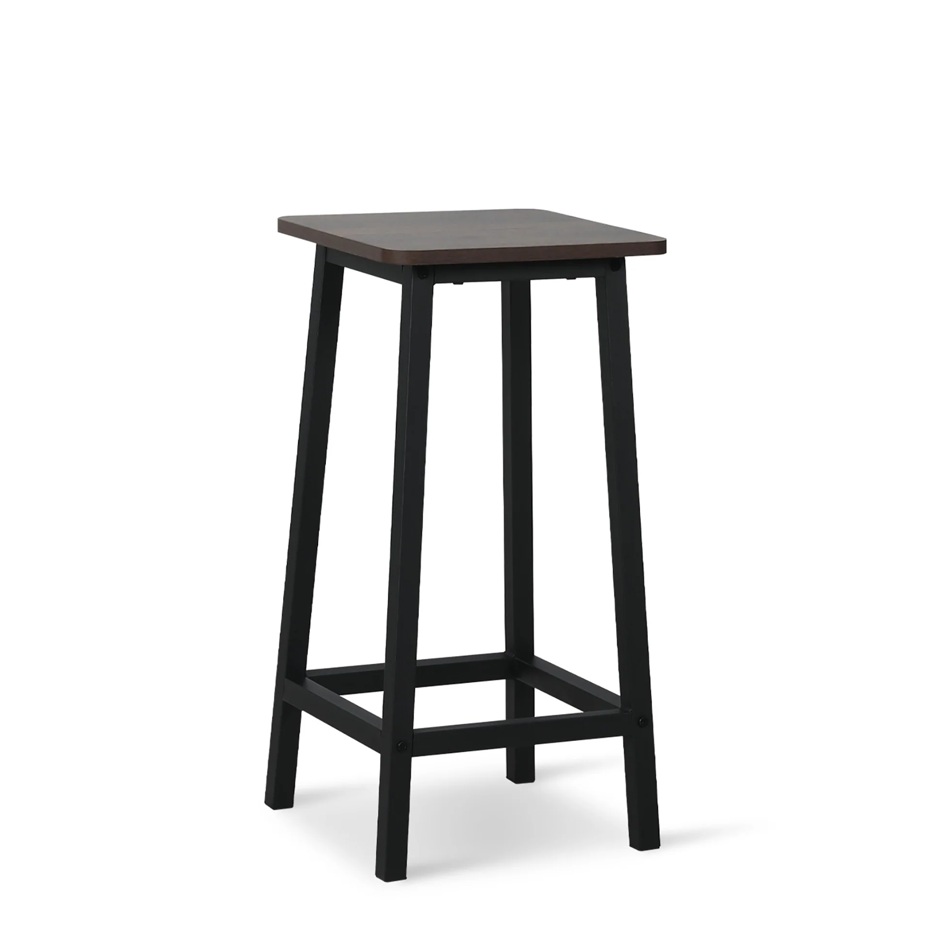 Ian Metal Bar Stool - Rustic Brown + Black - Image 7