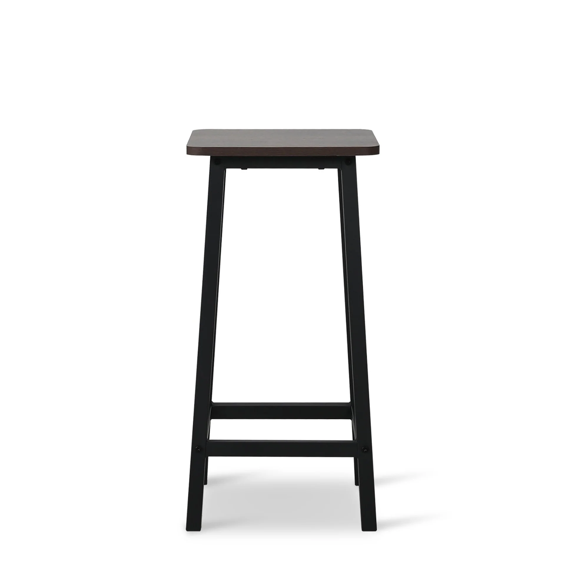 Ian Metal Bar Stool - Rustic Brown + Black - Image 8