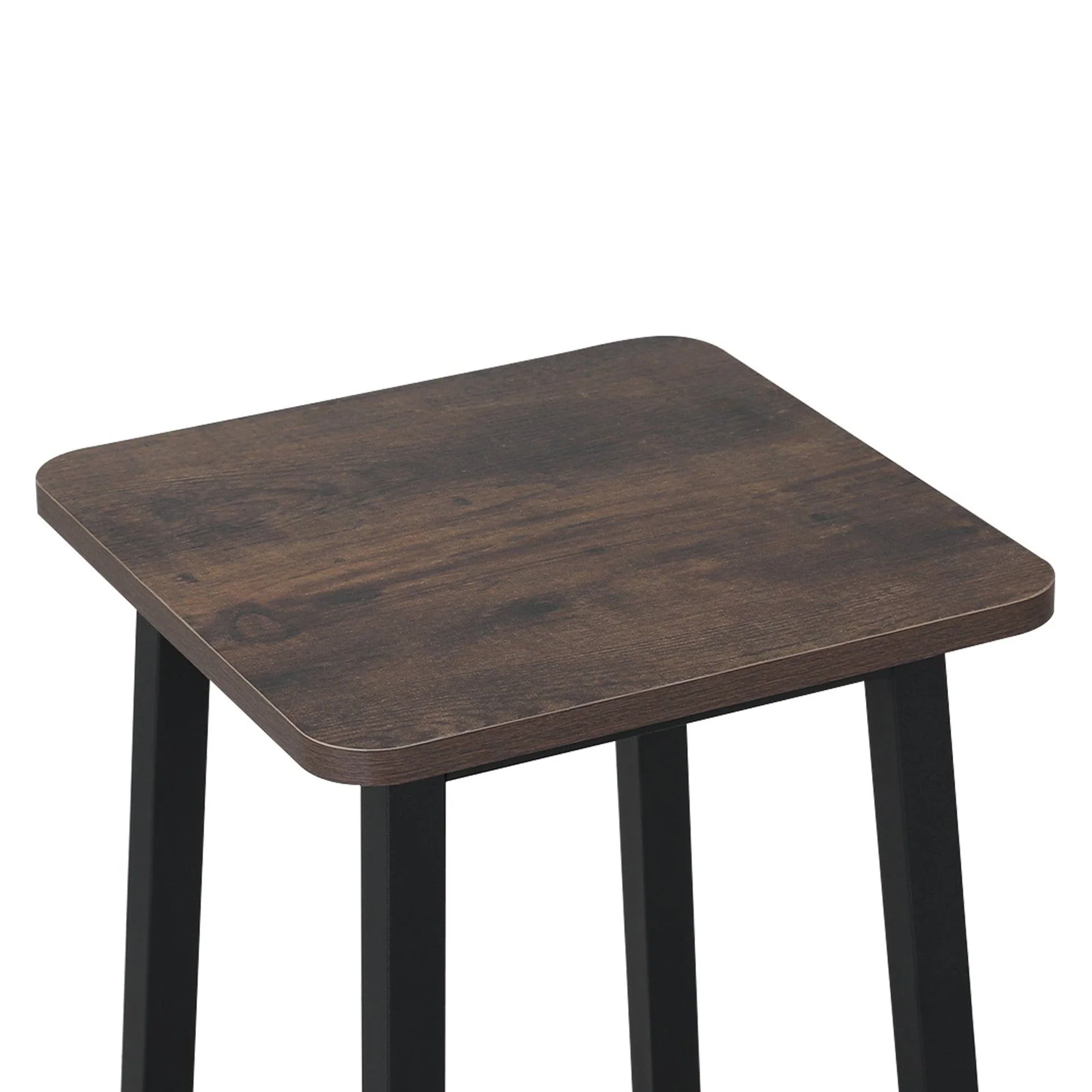Ian Metal Bar Stool - Rustic Brown + Black - Image 9