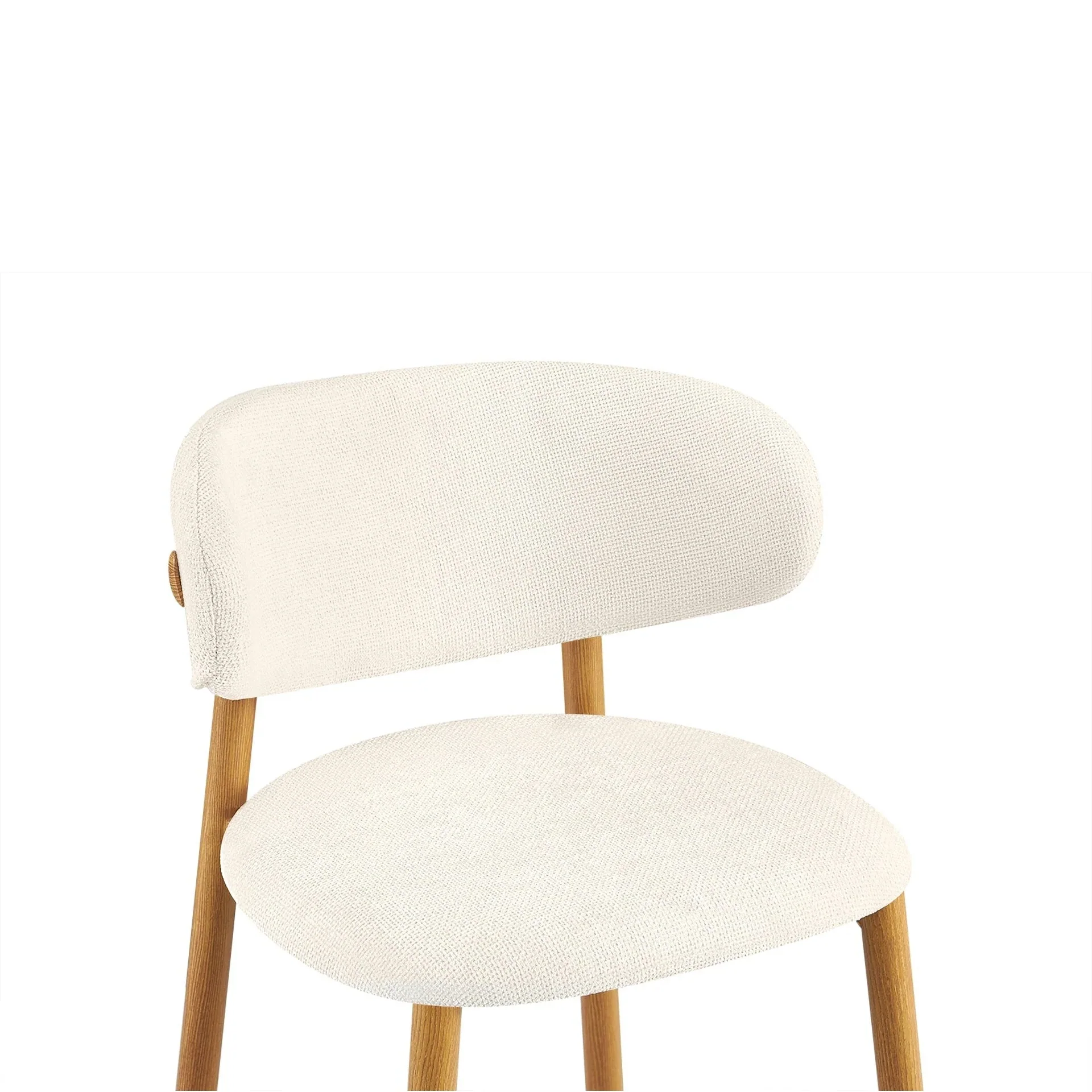 Indigo Fabric Bar Stool - Set of 2 - Beige - Image 11