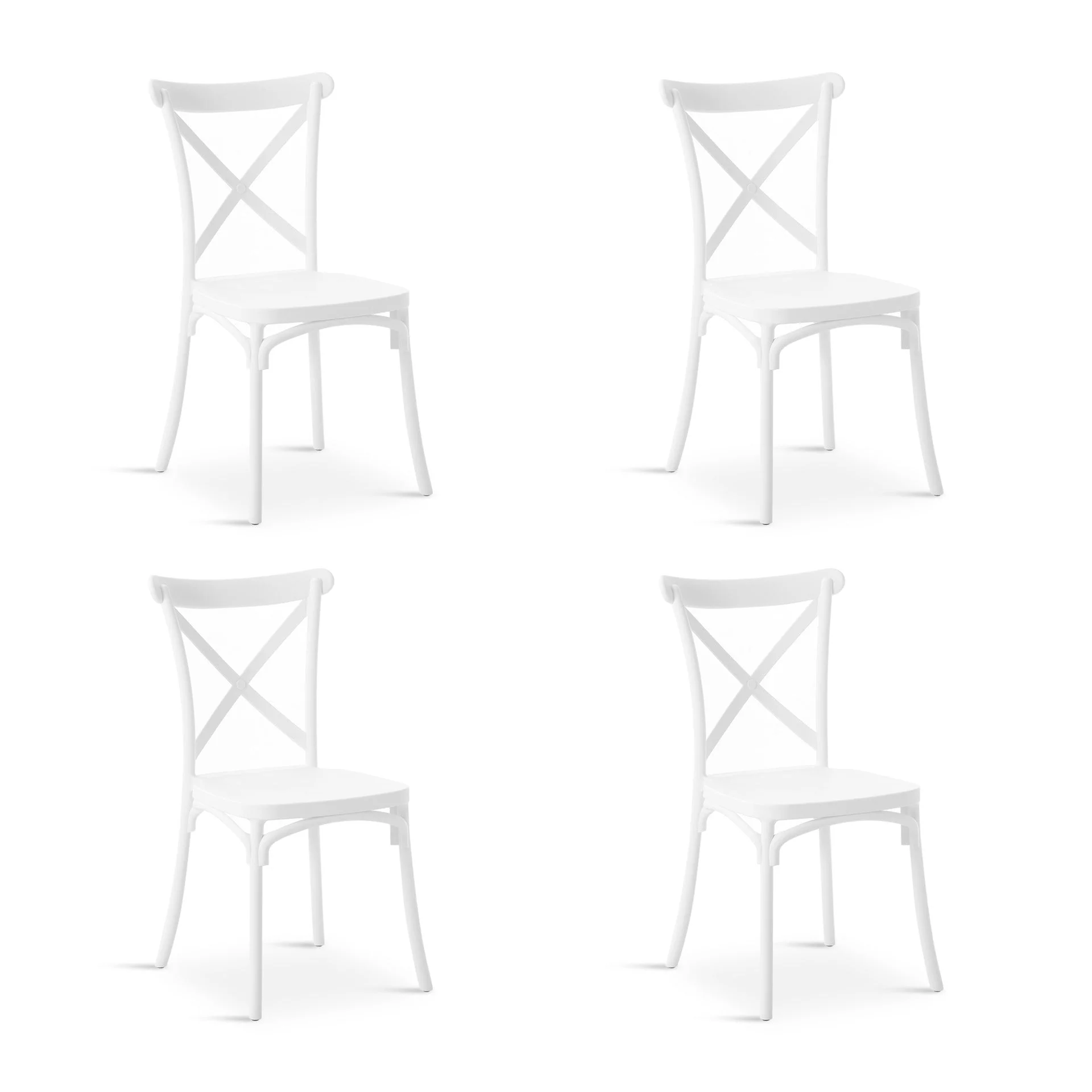 Isaac Dining Chair - Set of 4 - White - Image 6
