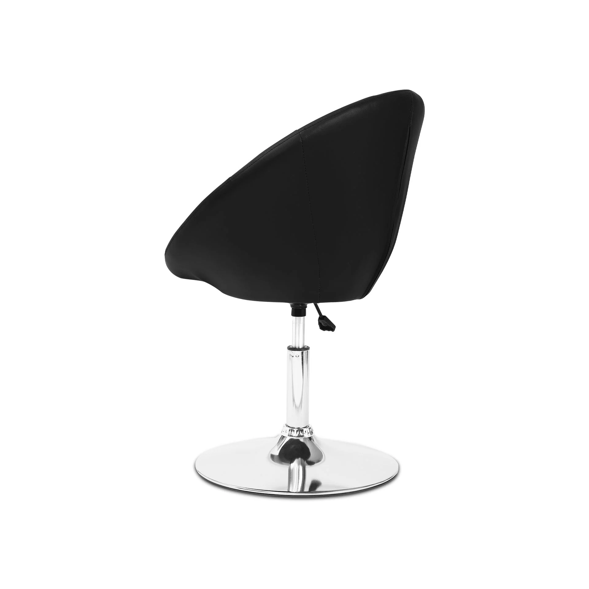 Iva PU Leather Swivel Bar Stool - Set of 2 - Black - Image 8
