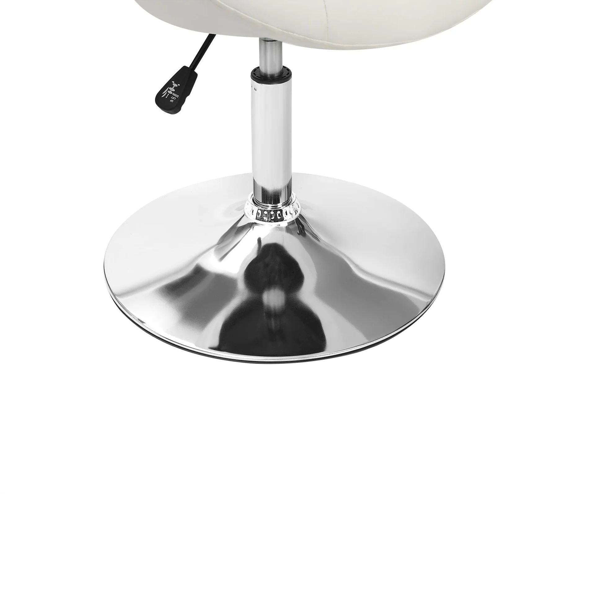 Iva PU Leather Swivel Bar Stool - Set of 2 - White - Image 11